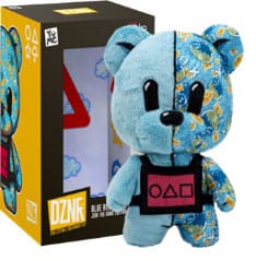 YuMe Toys - Squid Game - Join the Game Edition - Peluche DZNR Ours bleu 17.5cm (Display de 6)