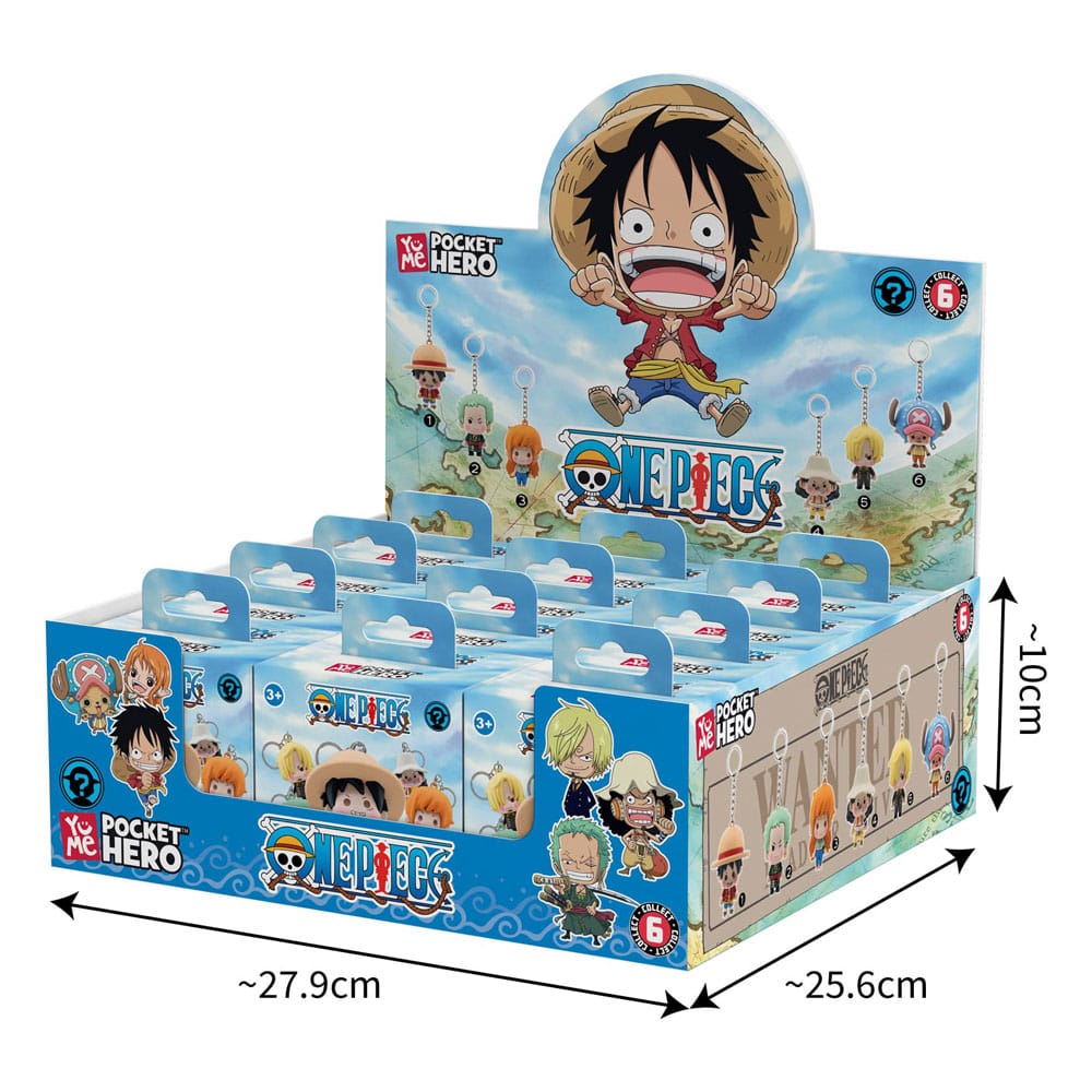 One Piece présentoir porte-clés Pocket Hero Series 2 (12)