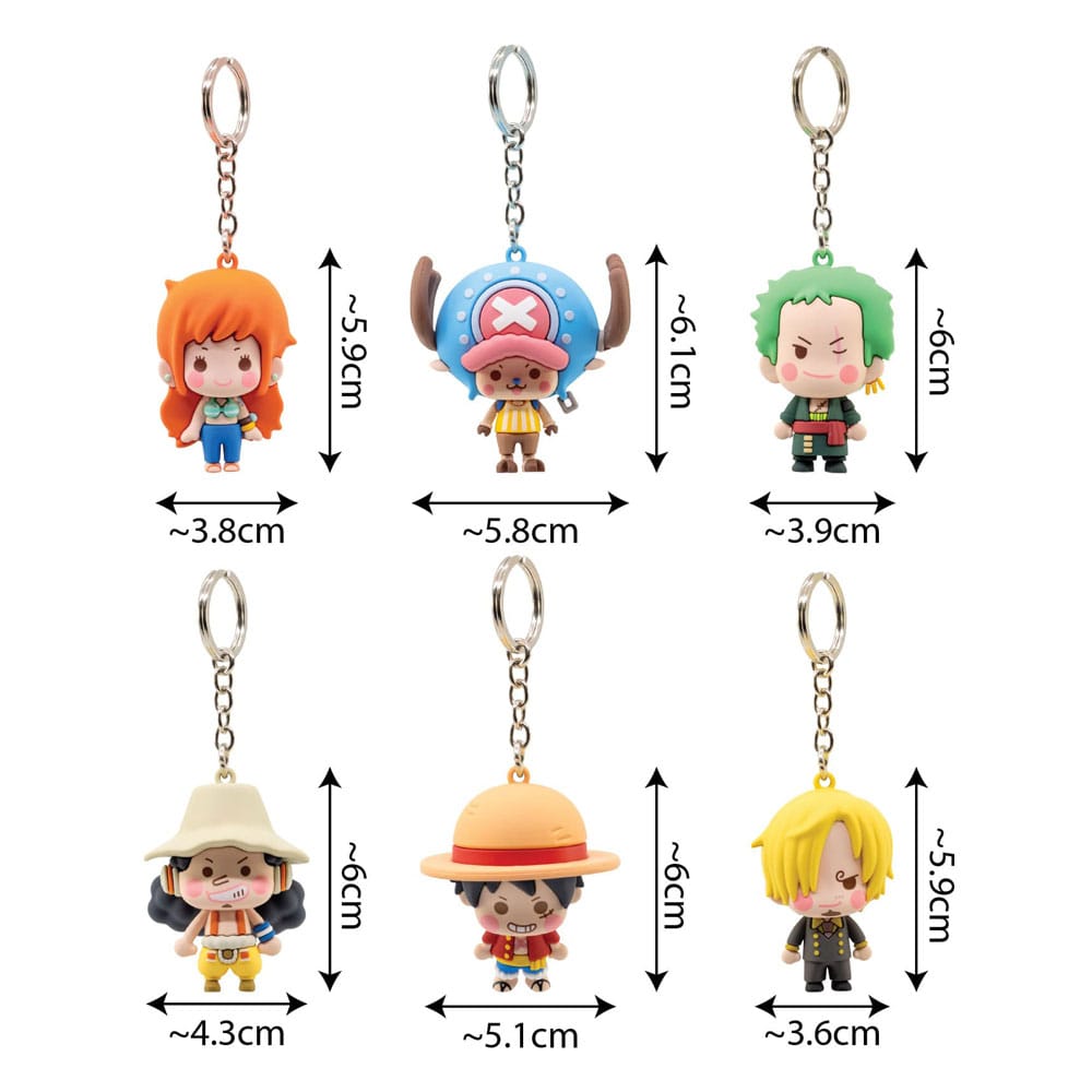 One Piece présentoir porte-clés Pocket Hero Series 2 (12)