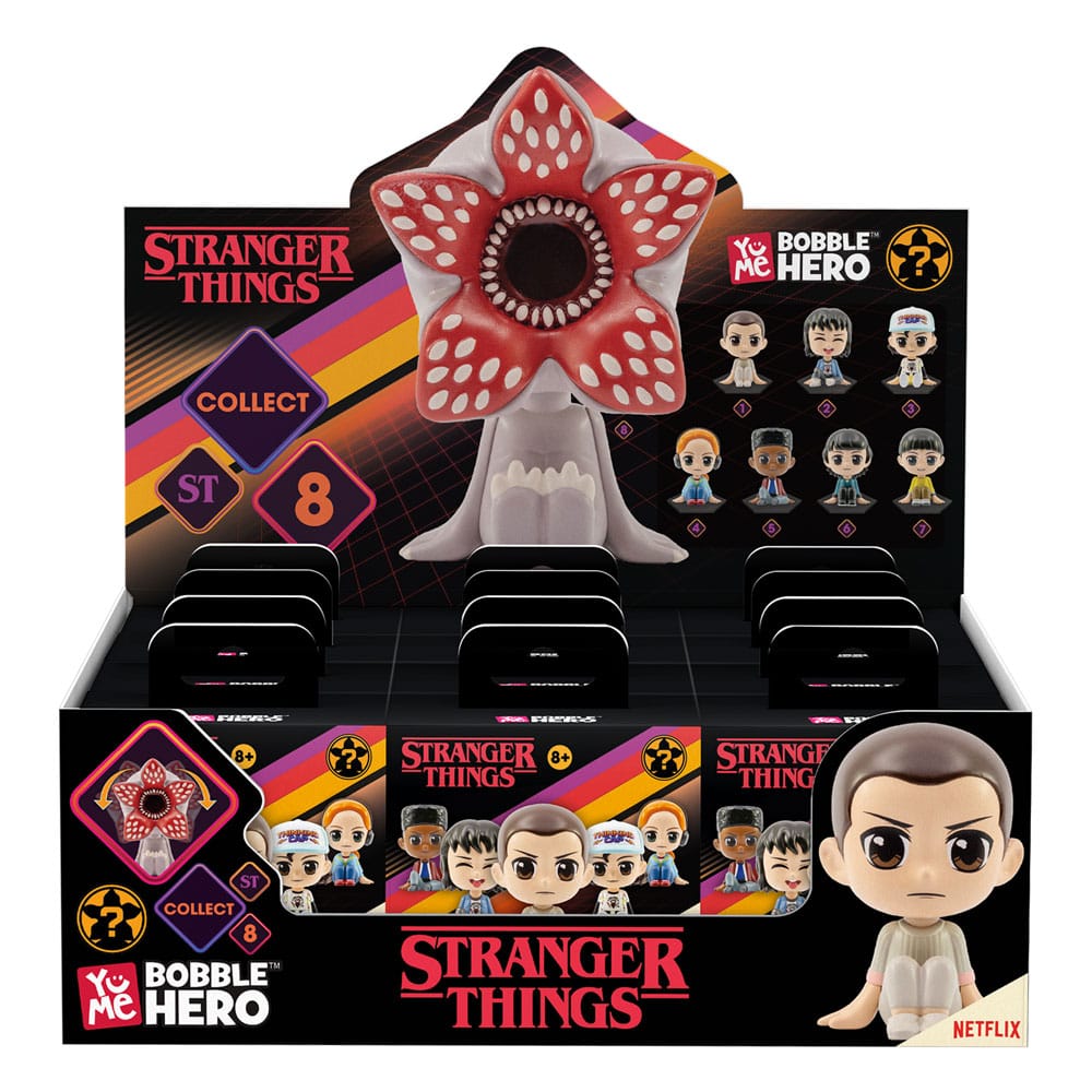 Stranger Things présentoir Bobble Head Bobble Hero 6 cm (12)