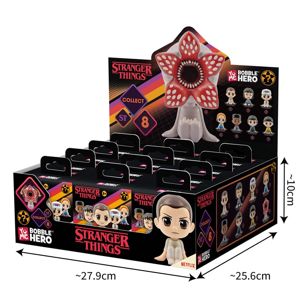 Stranger Things présentoir Bobble Head Bobble Hero 6 cm (12)