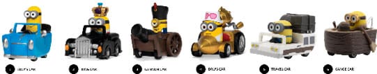 Minions assortiment boîte-mystère véhicules à friction avec figurine Zoom Hero (12)