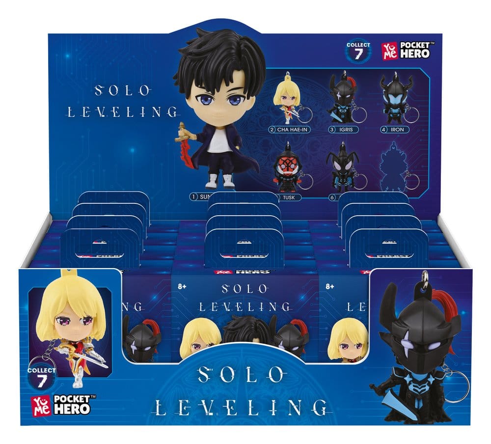 Solo Leveling Pocket Hero porte-clés Series 1 boîte-mystère présentoir (12)