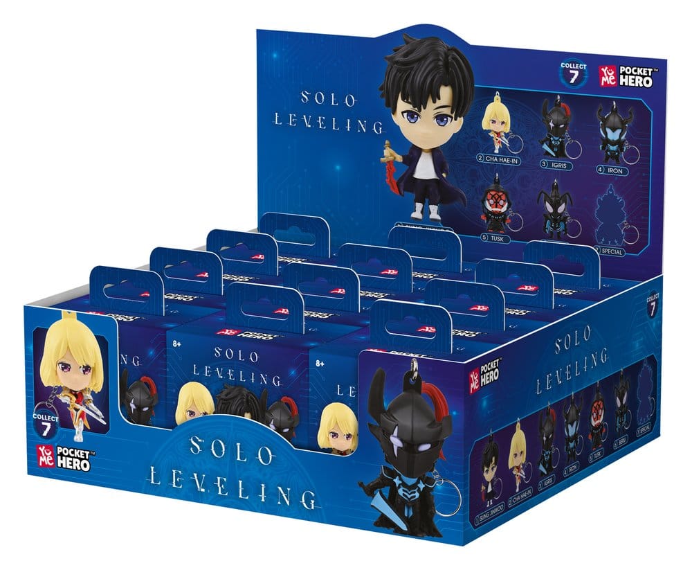Solo Leveling Pocket Hero porte-clés Series 1 boîte-mystère présentoir (12)