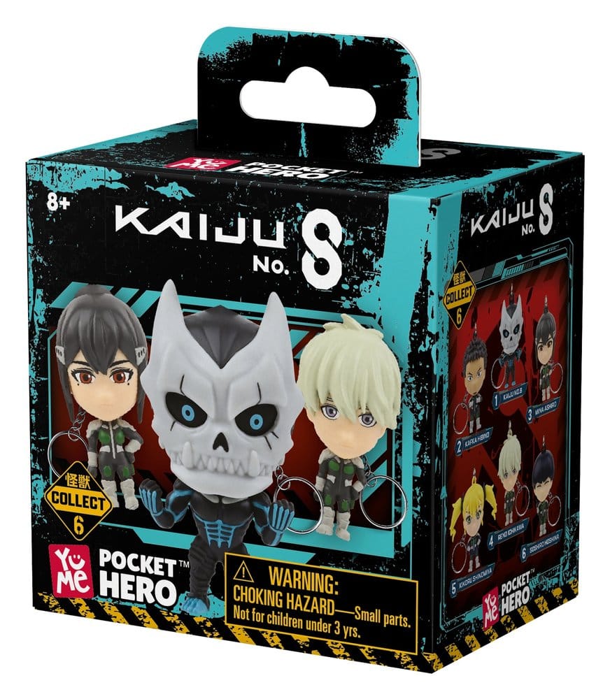 Kaiju No. 8 Pocket Hero porte-clés Series 1 boîte-mystère présentoir (12)