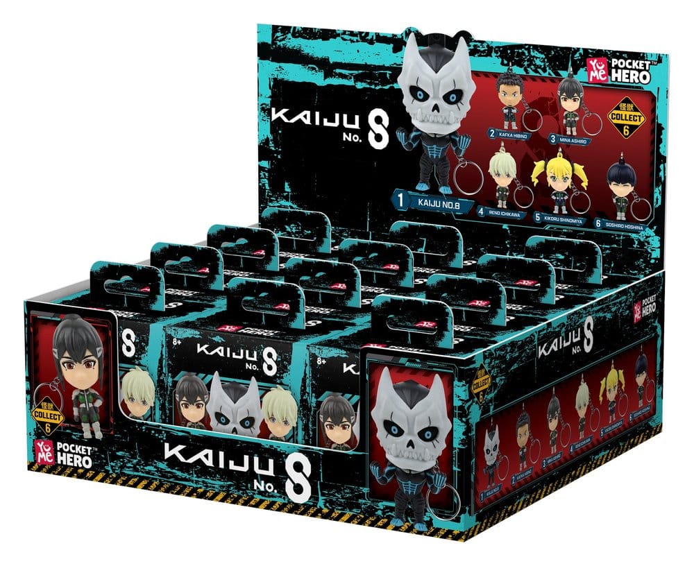 Kaiju No. 8 Pocket Hero porte-clés Series 1 boîte-mystère présentoir (12)