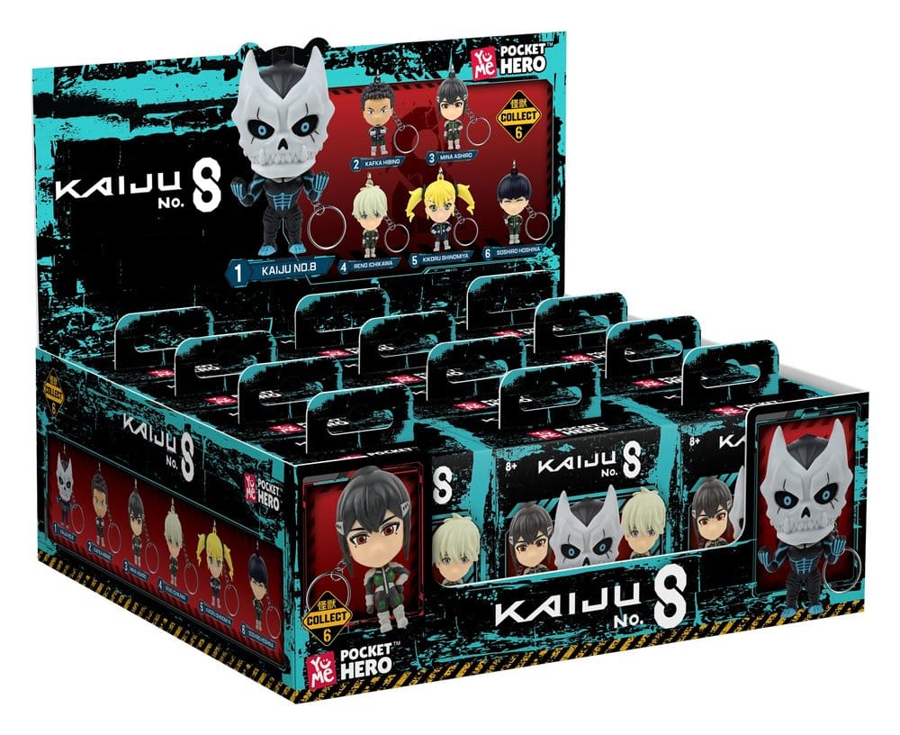 Kaiju No. 8 Pocket Hero porte-clés Series 1 boîte-mystère présentoir (12)