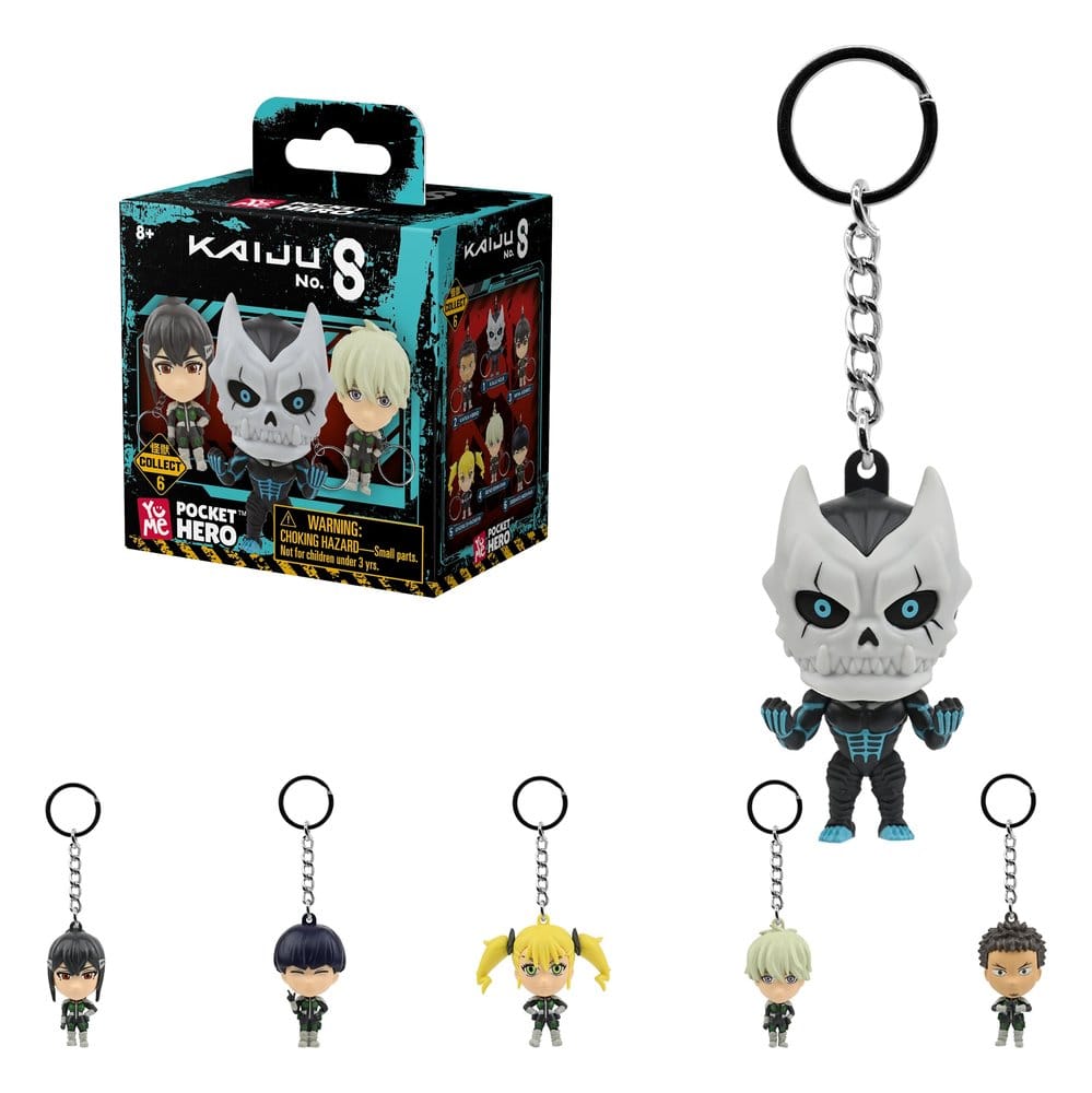 Kaiju No. 8 Pocket Hero porte-clés Series 1 boîte-mystère présentoir (12)