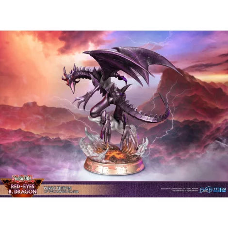 First 4 Figures - Yu-Gi-Oh! - Dragon Noir aux Yeux Rouges (Ver. Violette) Statue Edition Standard 33cm
