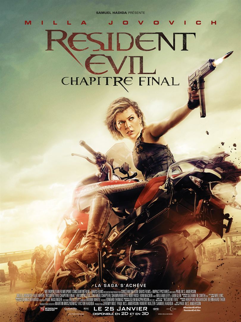 Resident Evil : Chapitre final [DVD à la location]