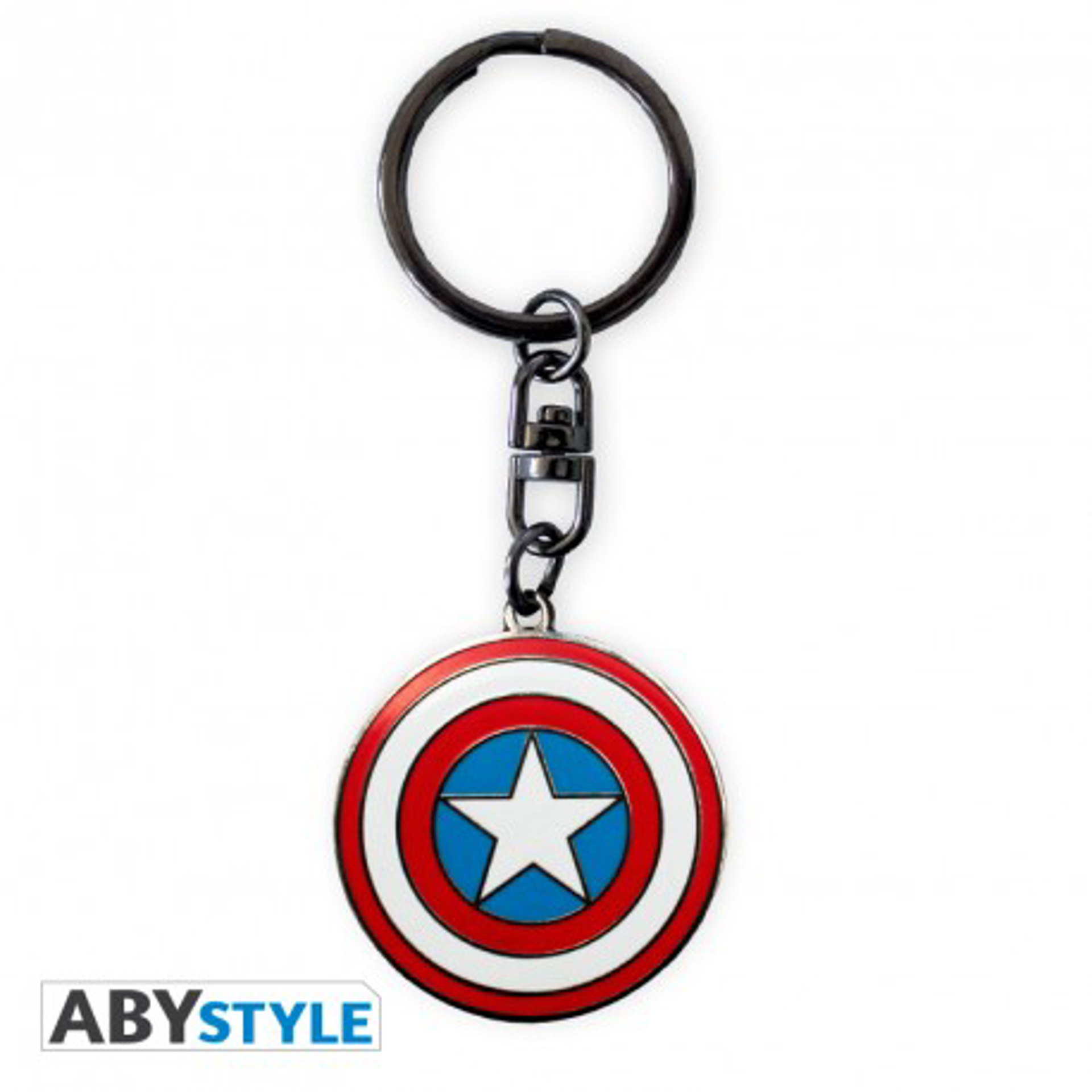 § Marvel - Captain America Shield Metal Keychain - flash vidéo
