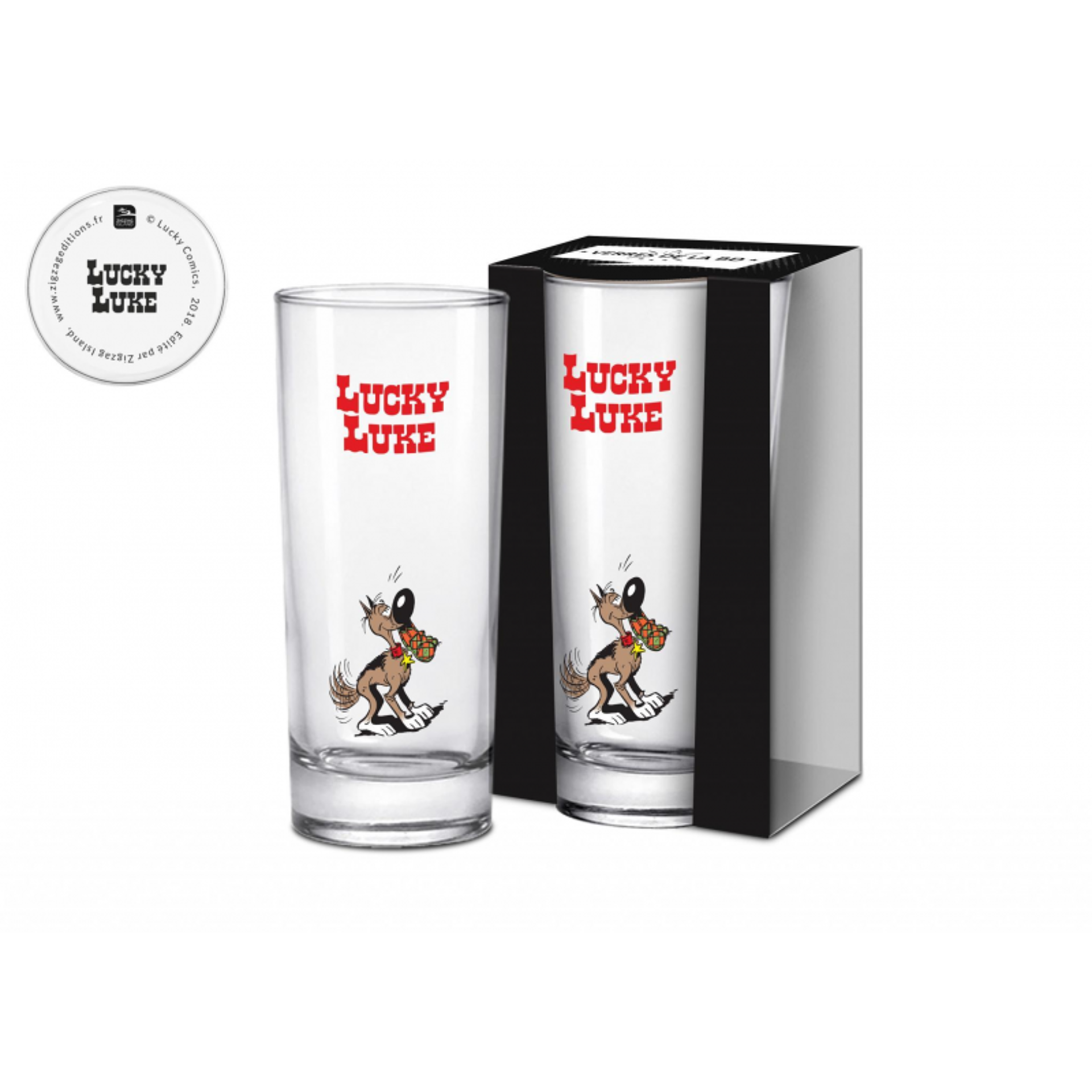 Lucky Luke - Verre long drink 420ml - Rantanplan