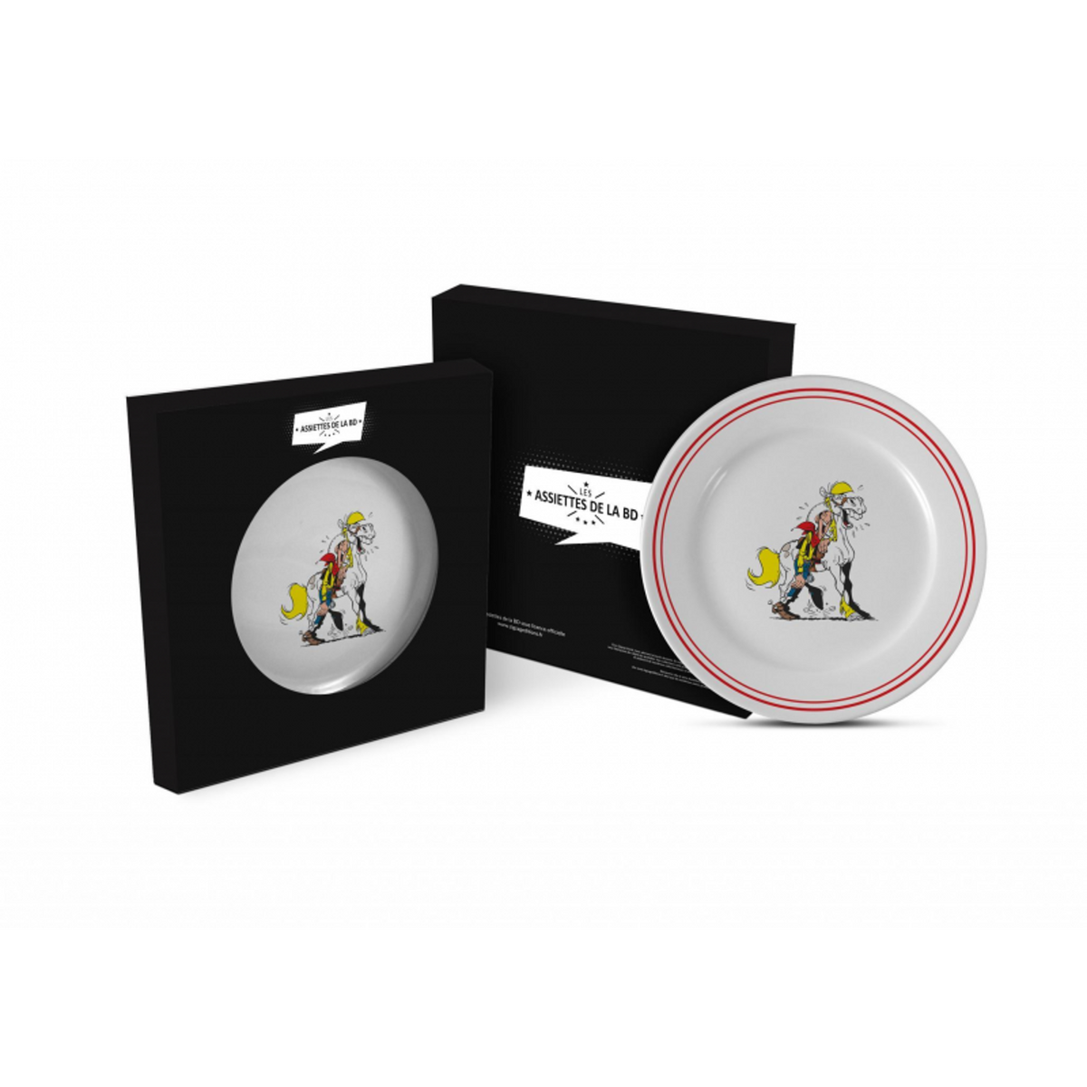 Lucky Luke - Assiette 23cm - Luke & Jolly Jumper - flash vidéo