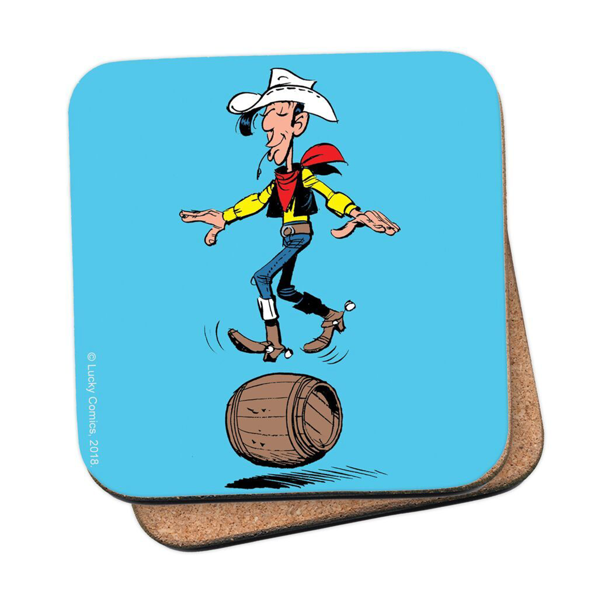 Lucky Luke - Coaster - Equilibre tonneau