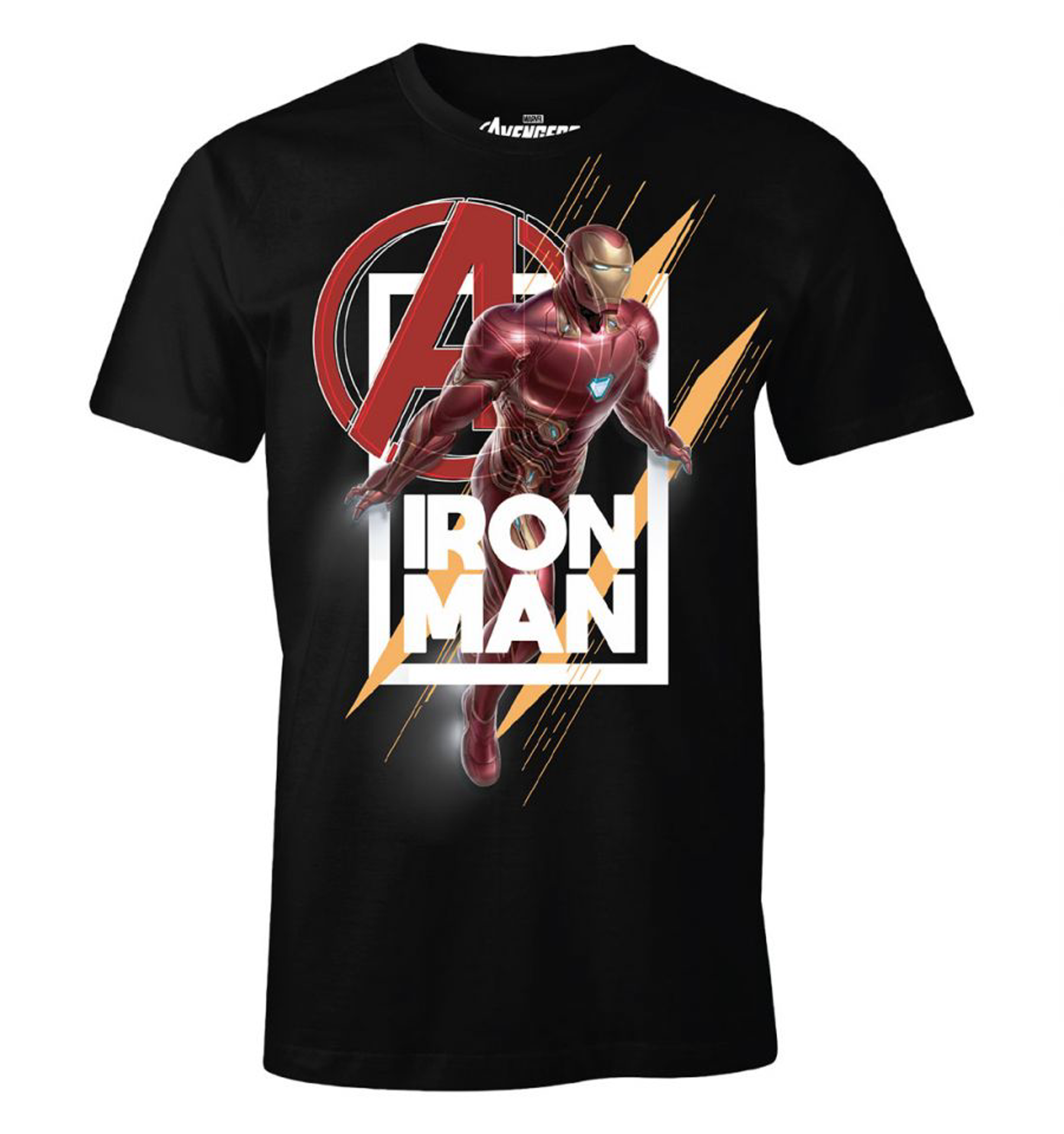 Marvel - Avengers Iron Man Black T-Shirt L - flash vidéo