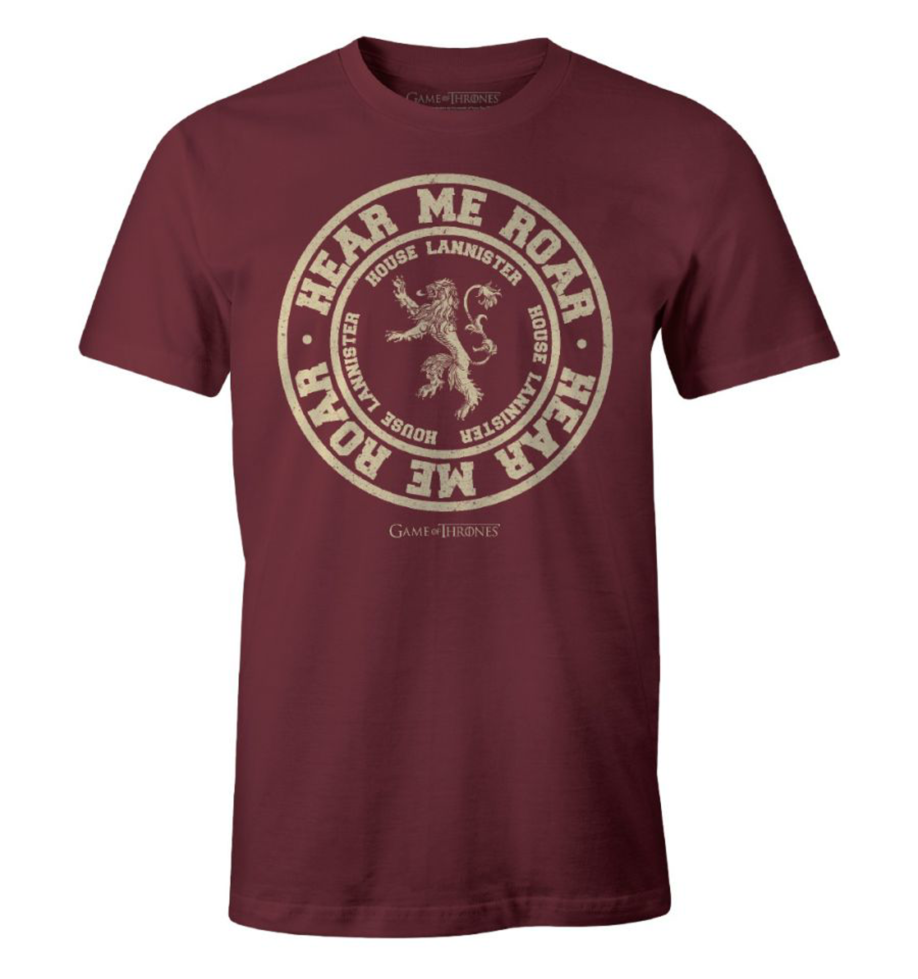 Game of Thrones - Hear Me Roar Burgundy T-Shirt XL - flash vidéo