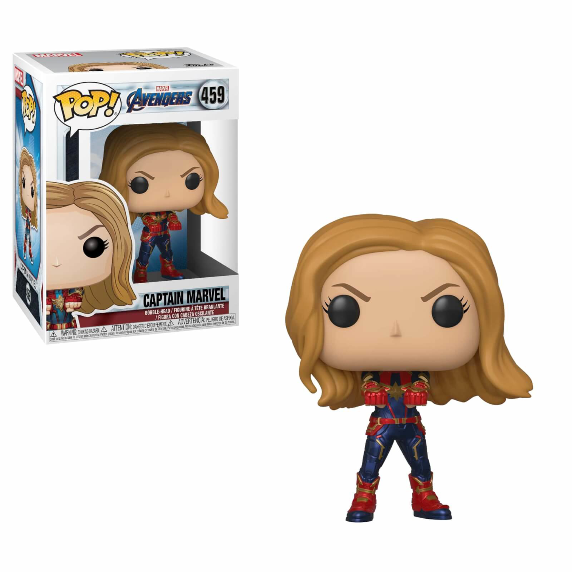 Funko Pop! Avengers Endgame Captain Marvel - flash vidéo