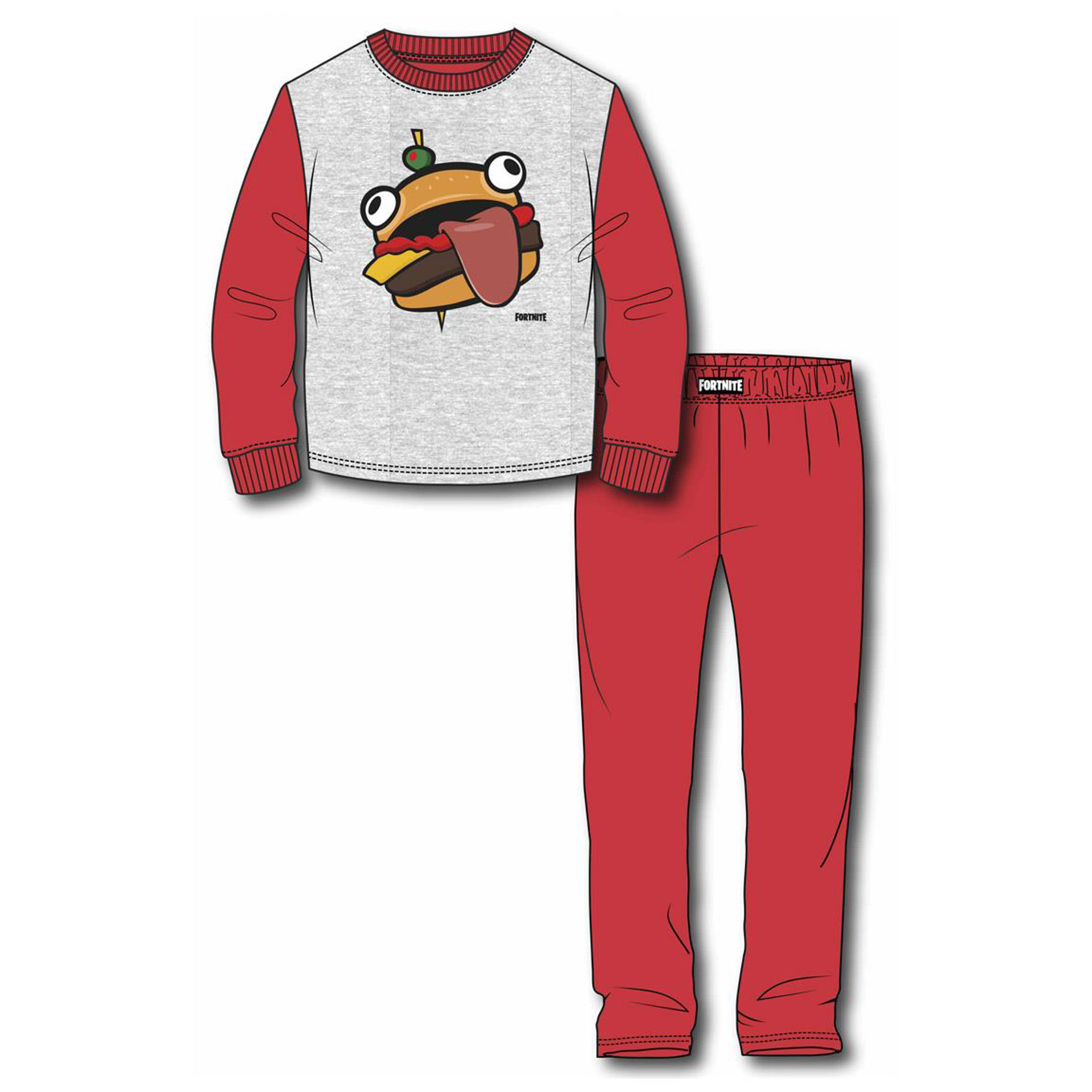 Fortnite - Red Durr Burger Pyjamas 10Y