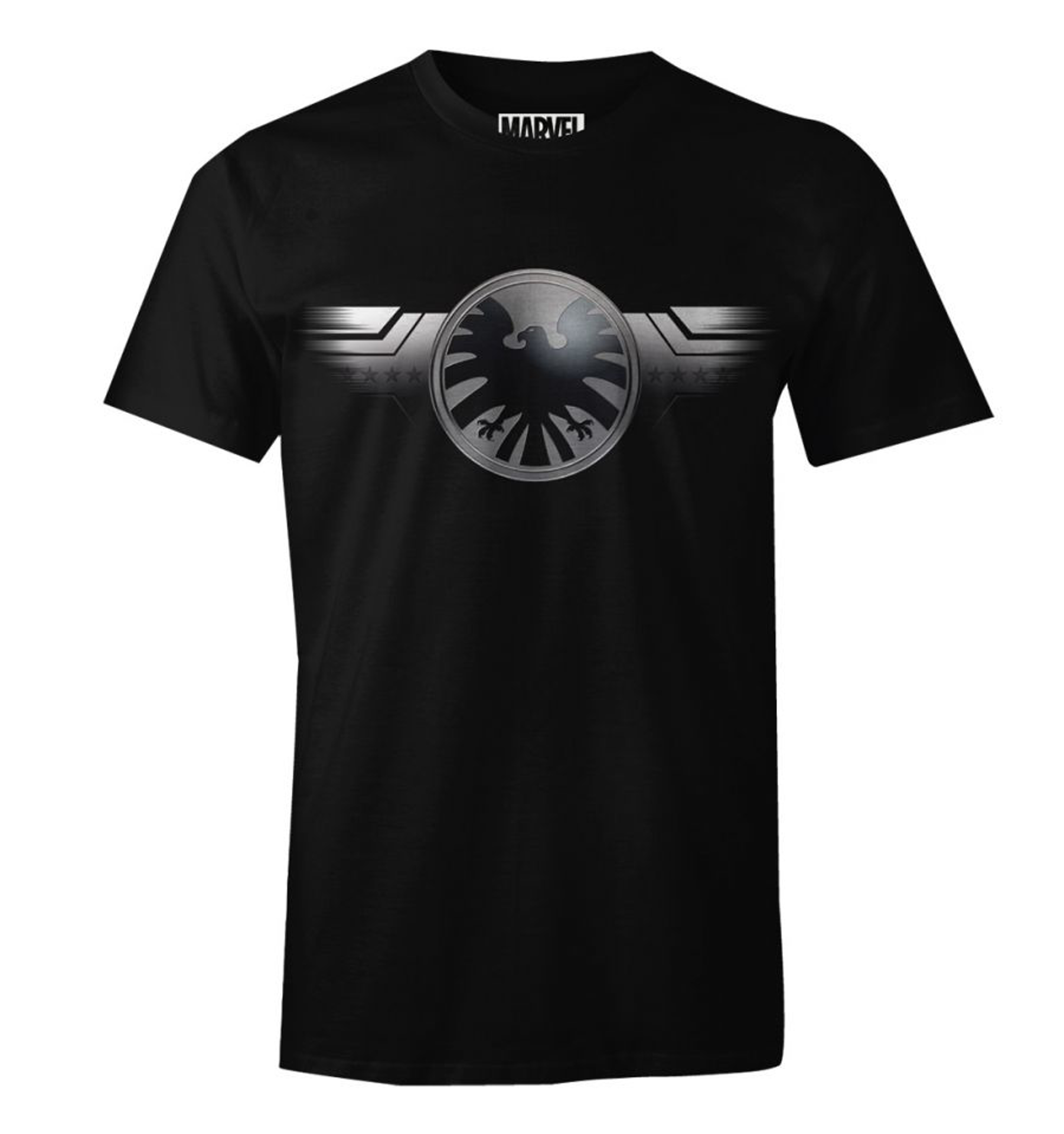Marvel - Captain Marvel Shield Nick Fury T-Shirt S