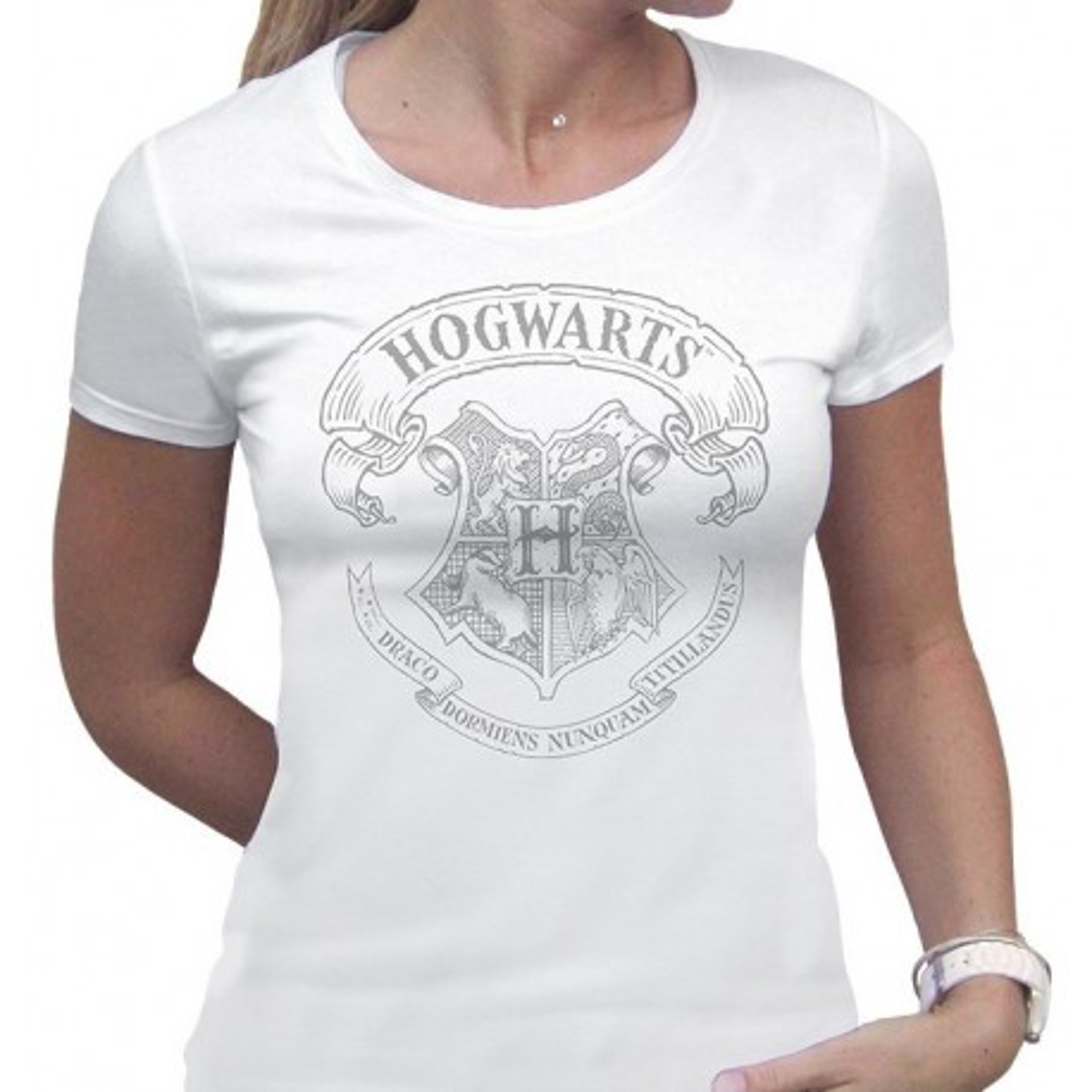 Harry Potter - Poudlard White Woman T-Shirt S