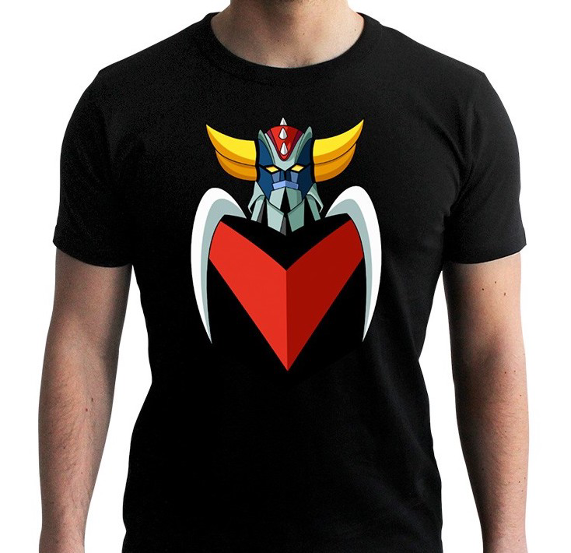 Grendizer - Goldorak Chest Black Man T-Shirt S