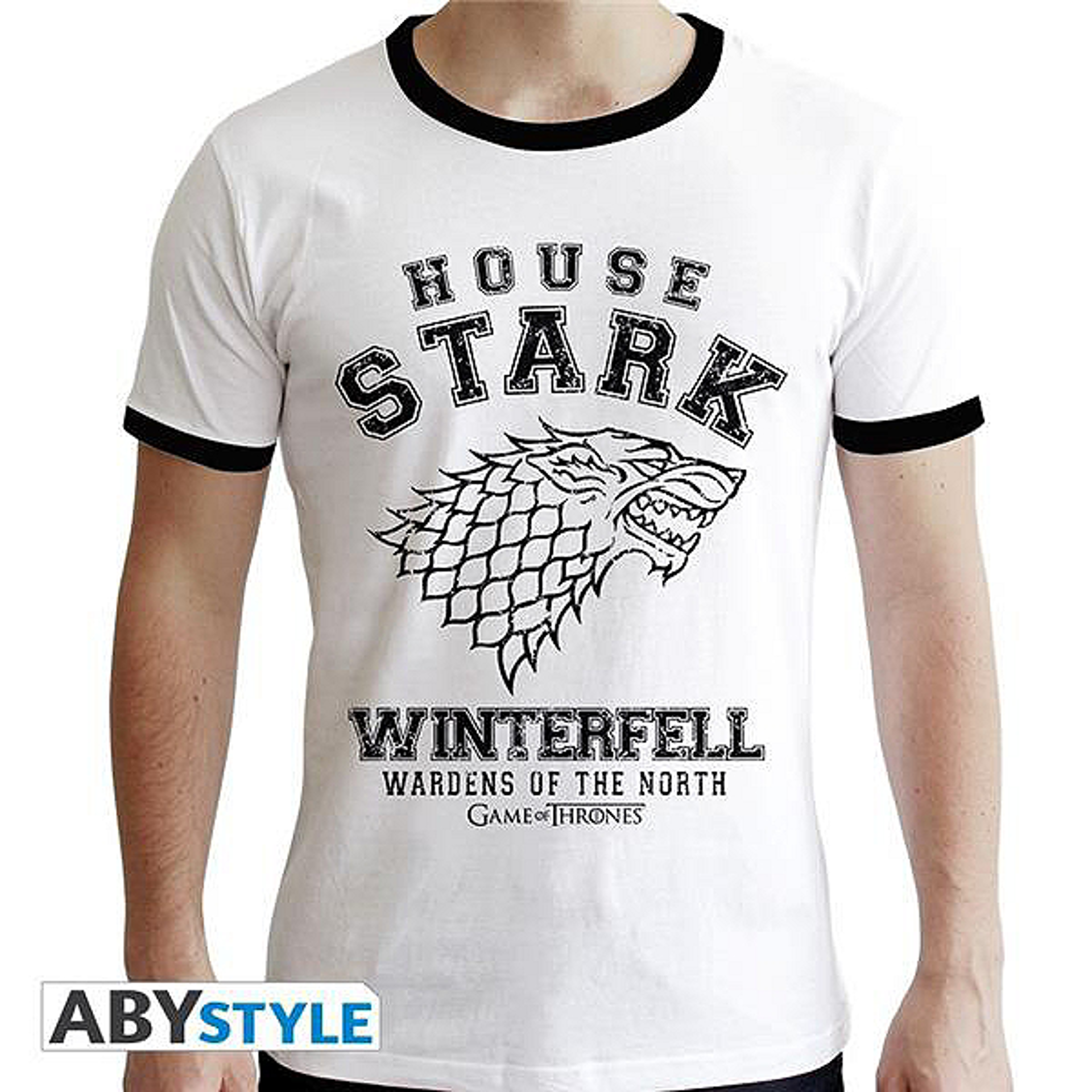Game of Thrones - House Stark White Man T-Shirt XL