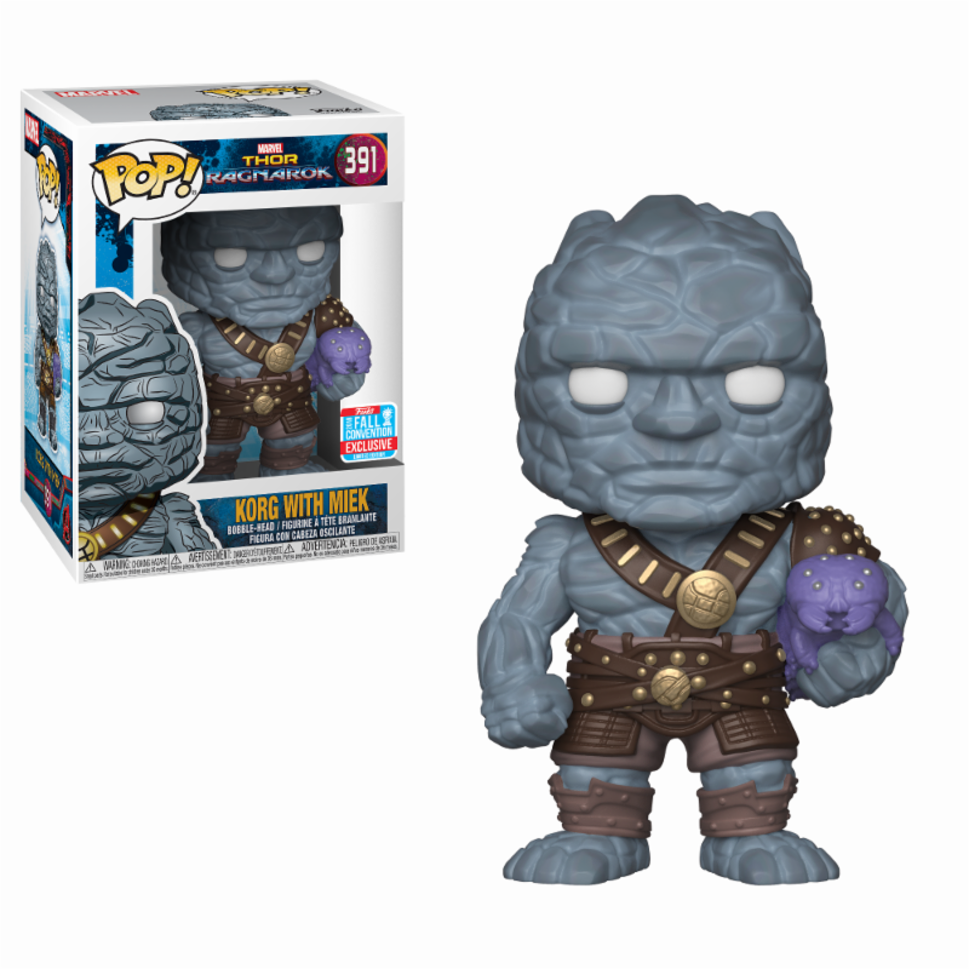 Funko Pop! Marvel Thor Ragnarok Korg Holding Miek - flash vidéo