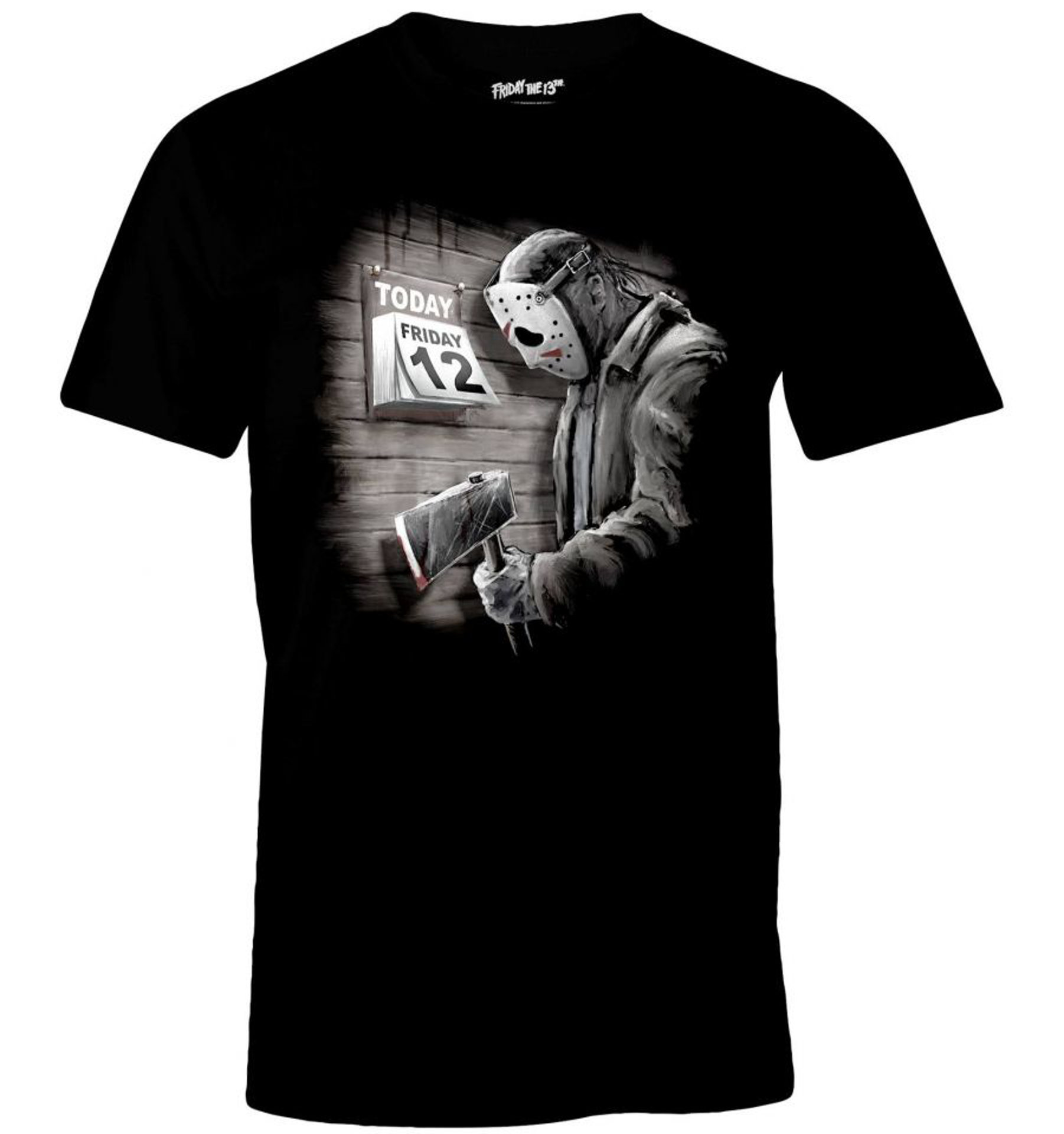 Friday 13th - Jason Calendar Waiting Black T-Shirt XL