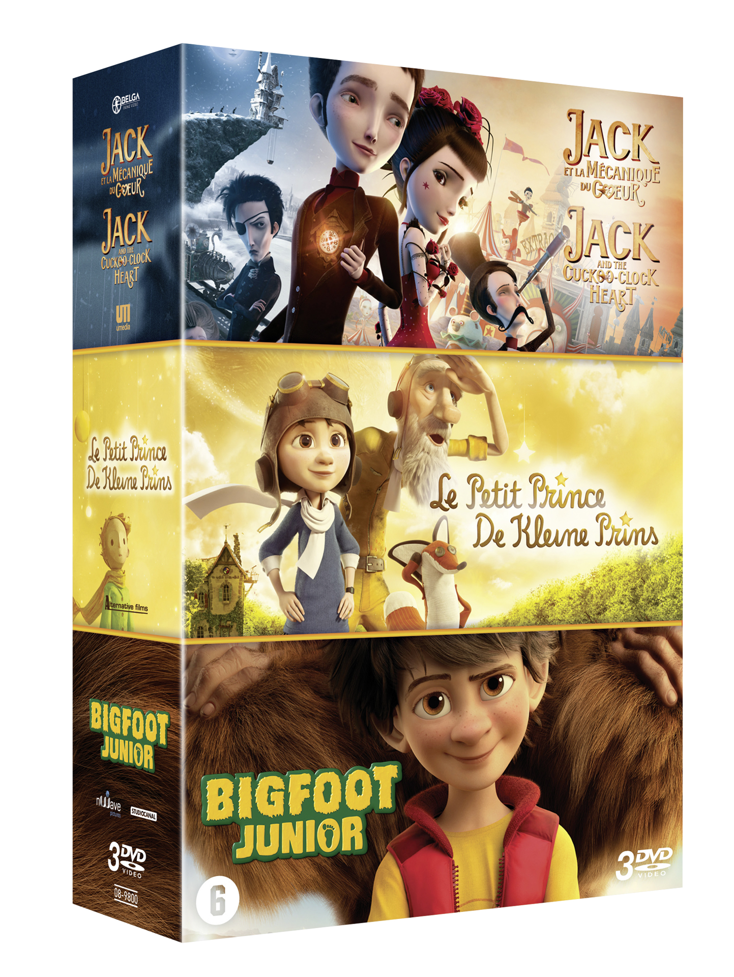 Coffret Jack et la mécanique du coeur + Le Petit Prince + Bigfoot Junior - flash vidéo