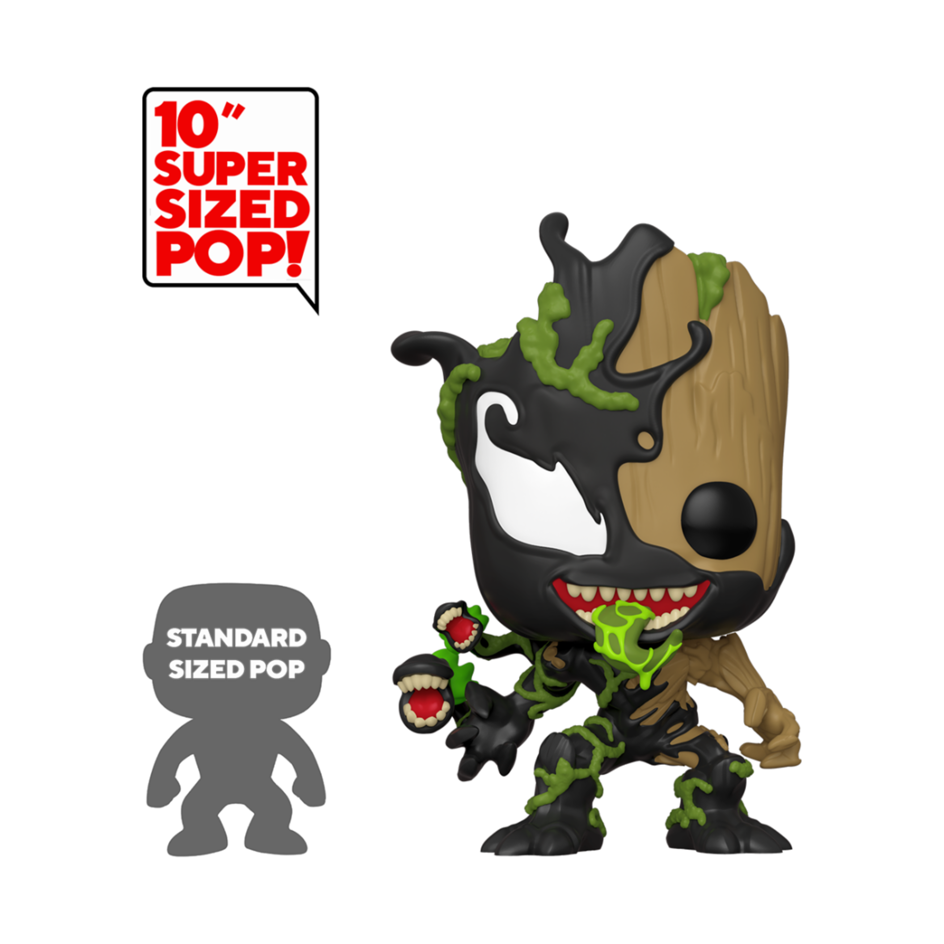 Funko Pop! Marvel Max Venom - 10” Groot - flash vidéo