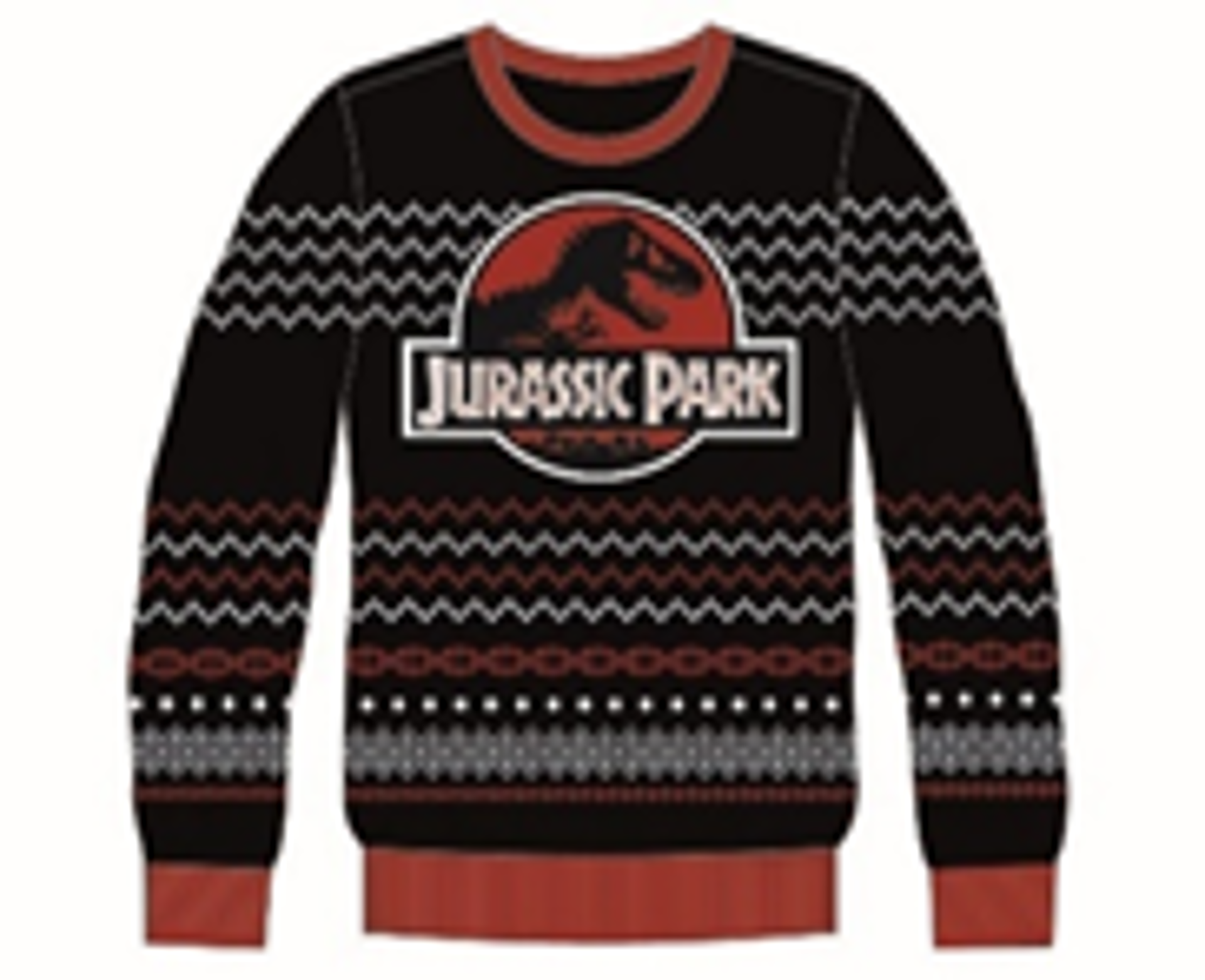 Jurassic Park - Ugly Jurassic Logo Christmas Sweater M - flash vidéo