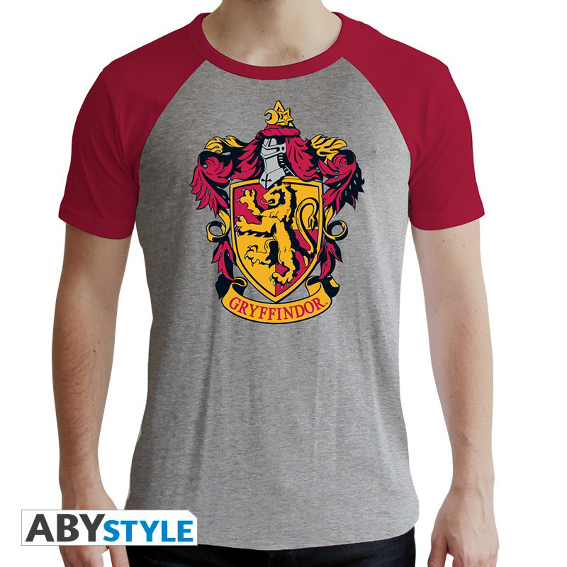 Harry Potter -  Gryffindor Grey & Red Man T-Shirt M