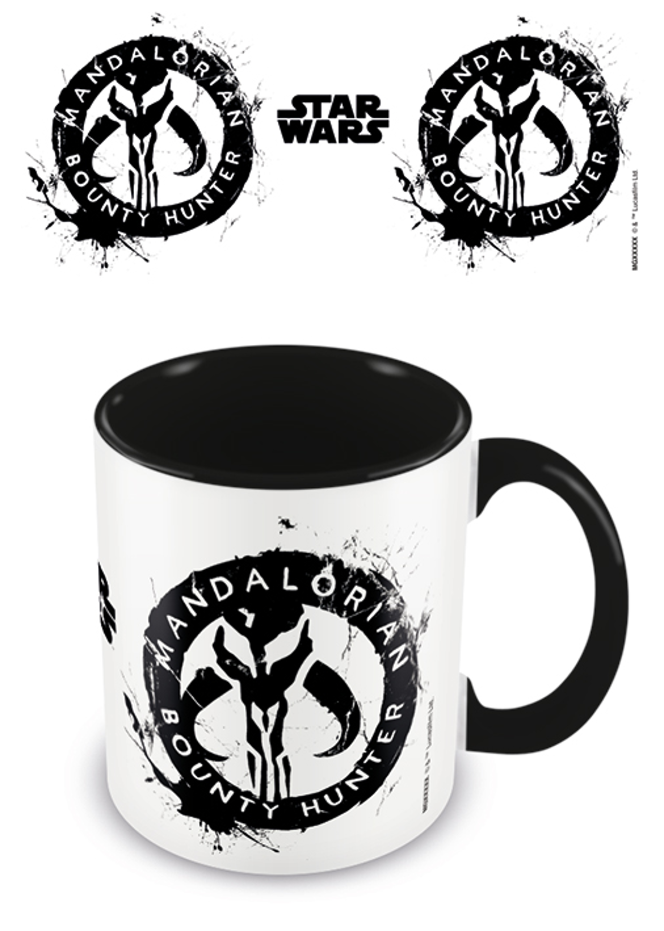 Star Wars : The Mandalorian Sigil Black Coloured Inner Mug 315ml - flash vidéo