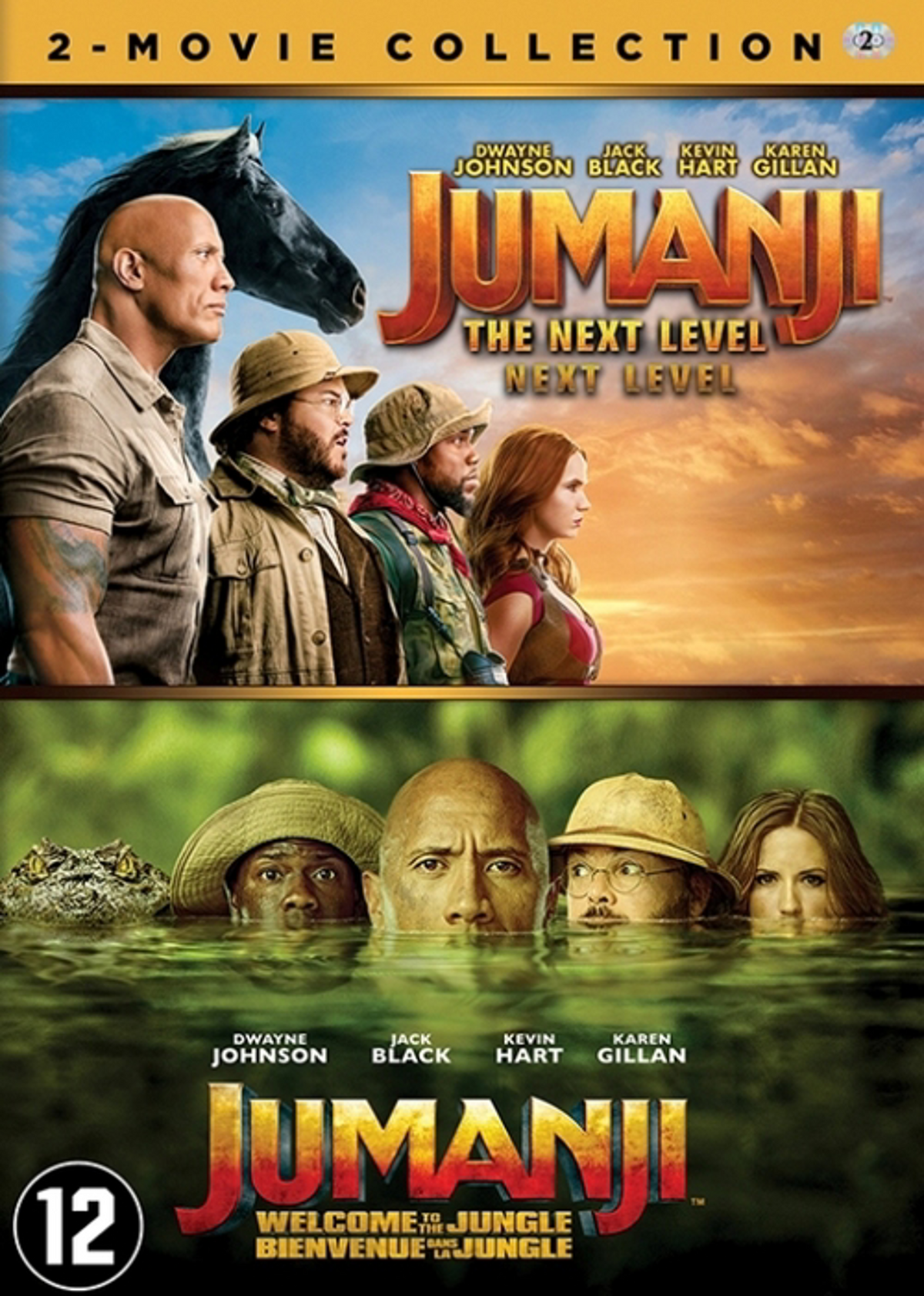 Jumanji : The Next Level + Jumanji : Welcome To The Jungle [DVD]