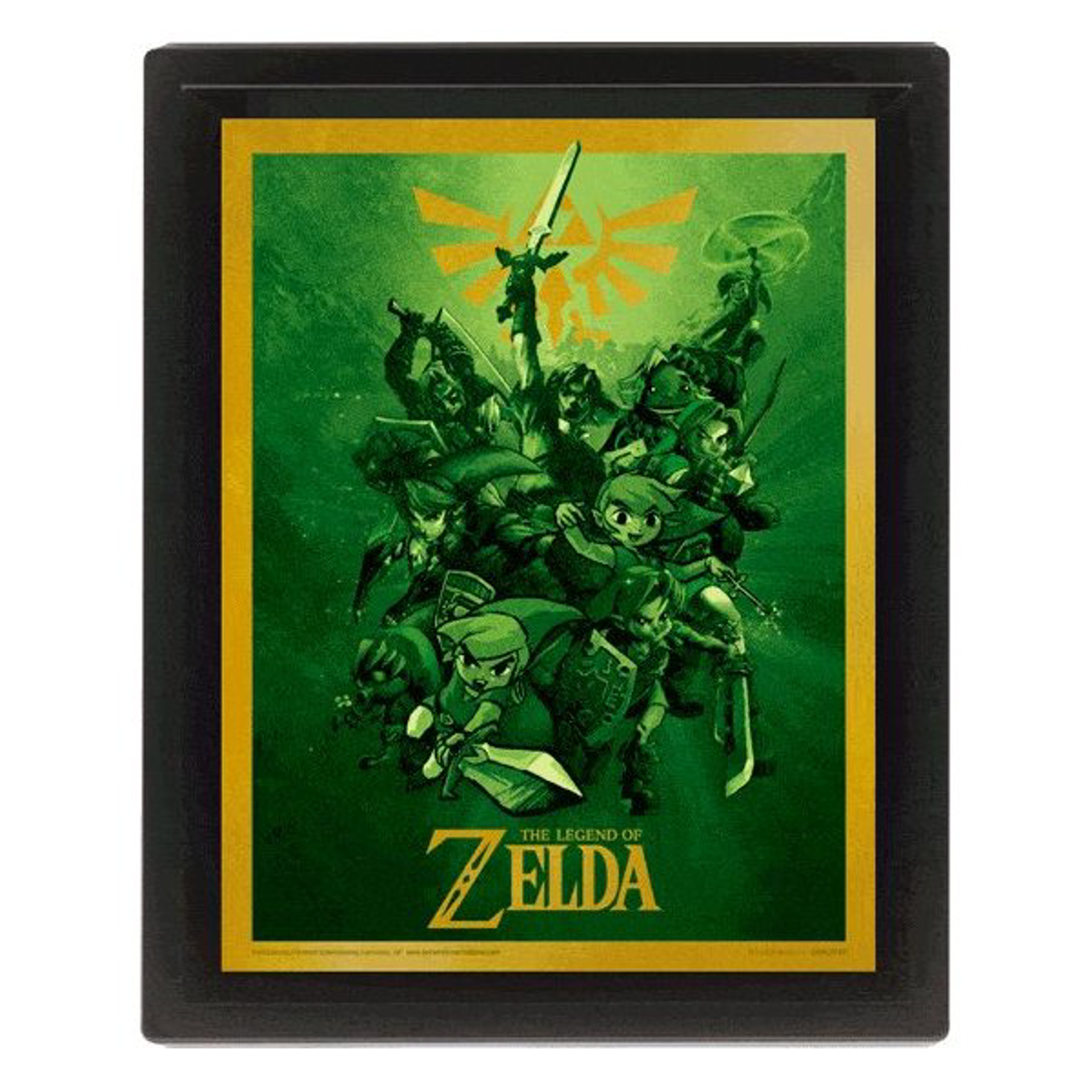 The Legend Of Zelda - Lien Affiche lenticulaire 3D 28,7 x 23,5cm