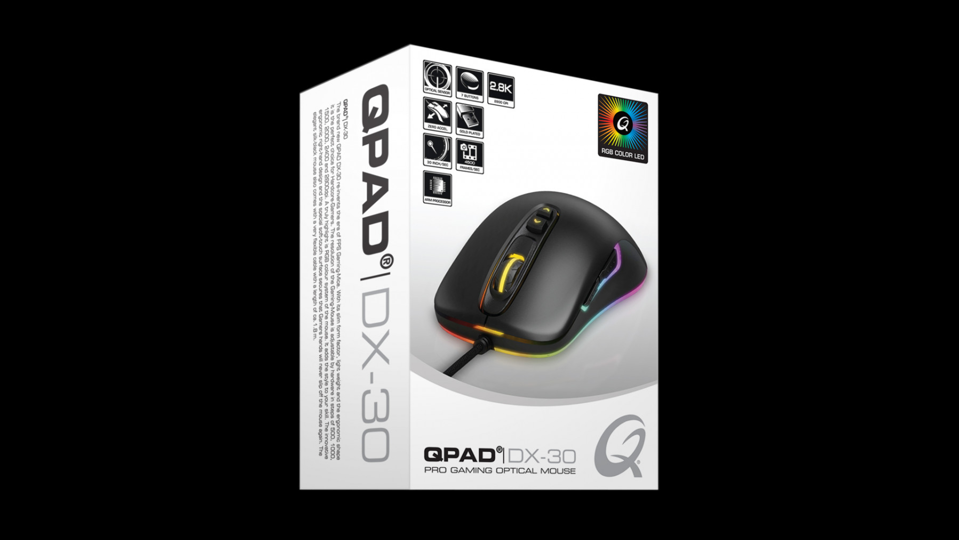 QPAD - DX-30 - 3.000 dpi FPS Gaming Mouse