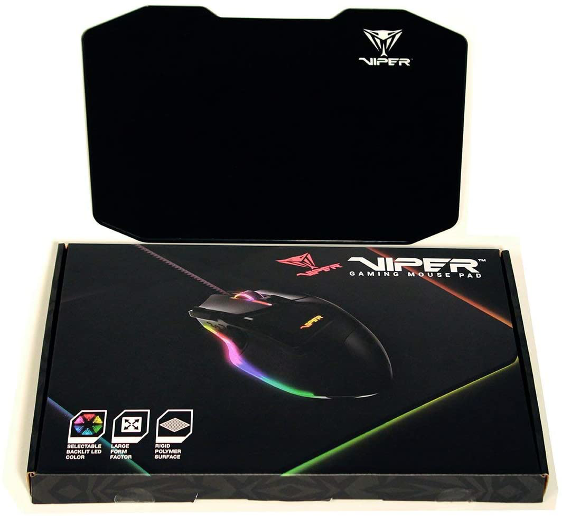 Viper Gaming V160 Rigid Surface LED Mouse Pad - flash vidéo