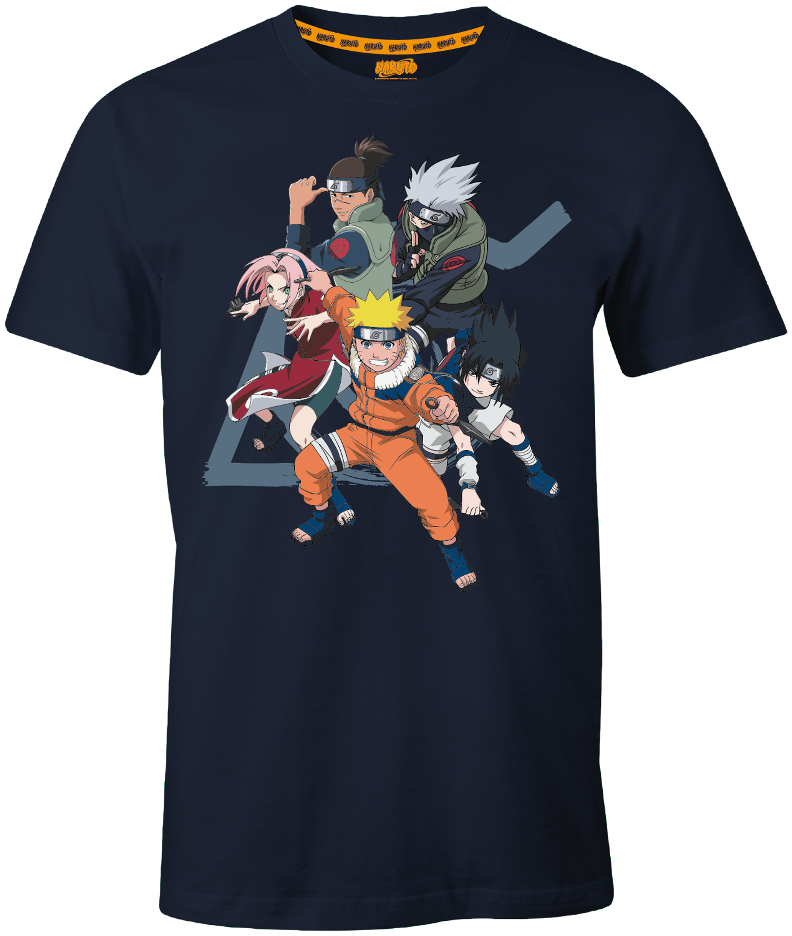 § Naruto - T-Shirt Noir Pour Hommes - S