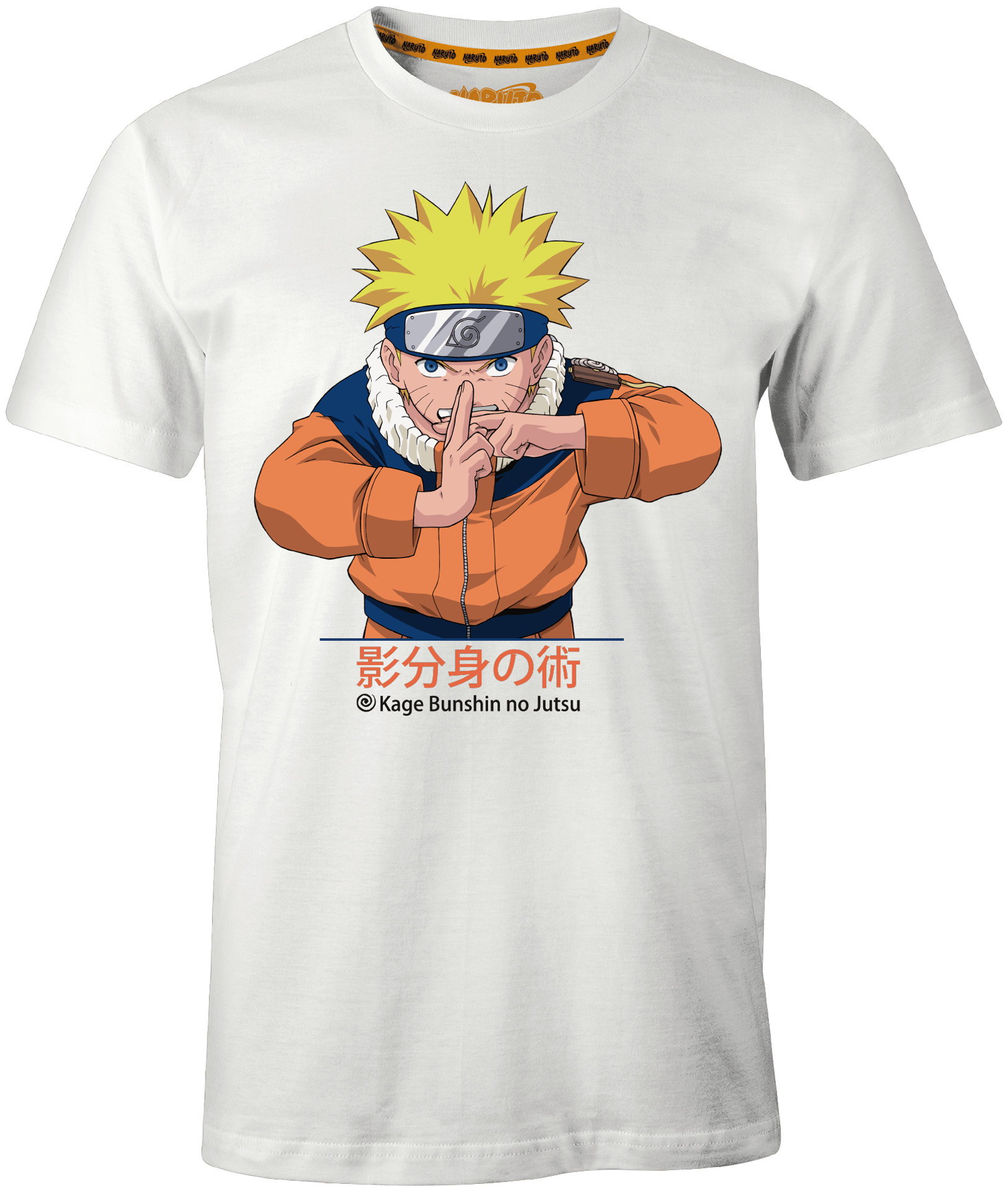 Naruto - T-Shirt Blanc Pour Hommes - L - flash vidéo