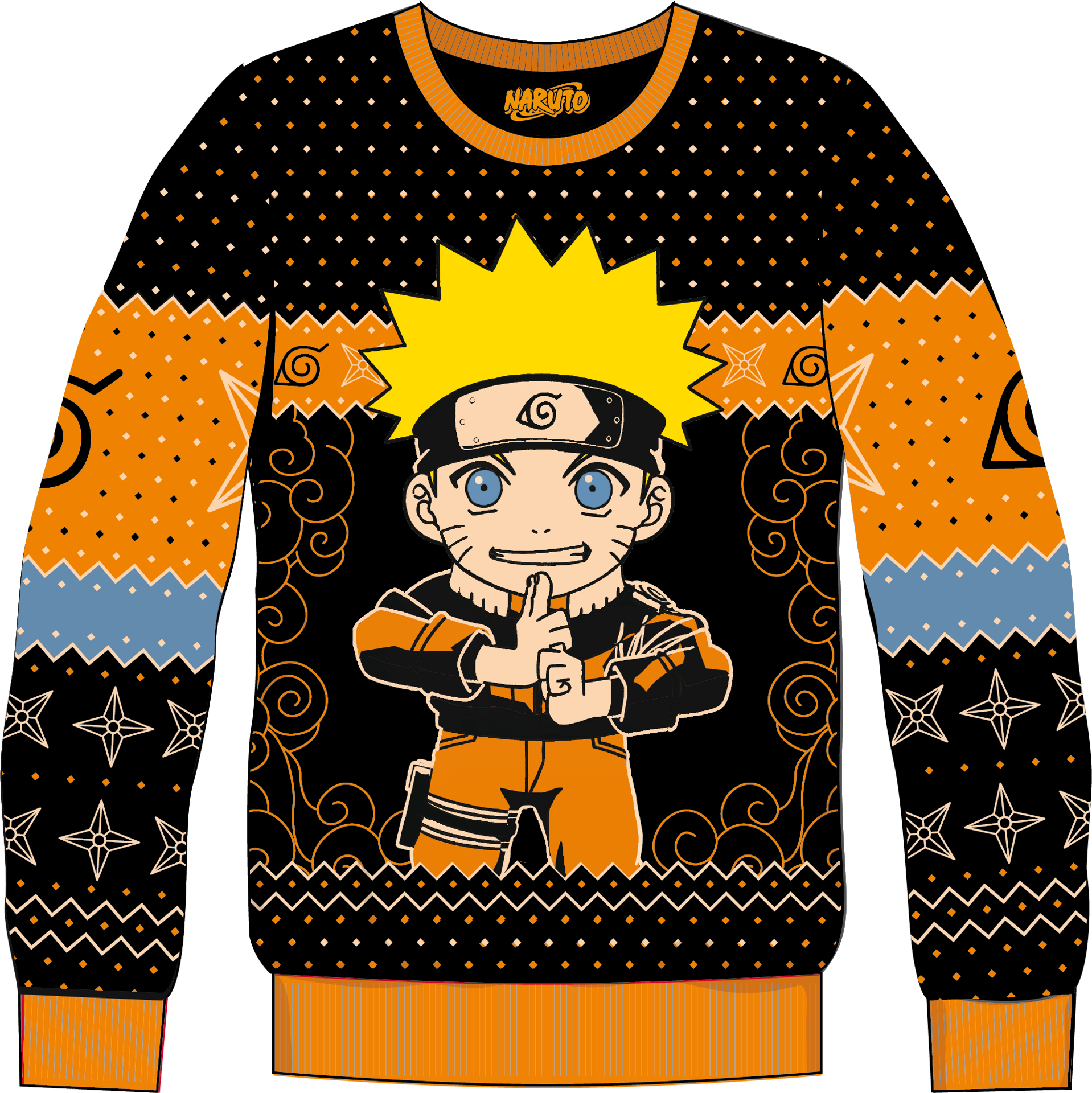 Naruto - Pull de Noël Façon Naruto S