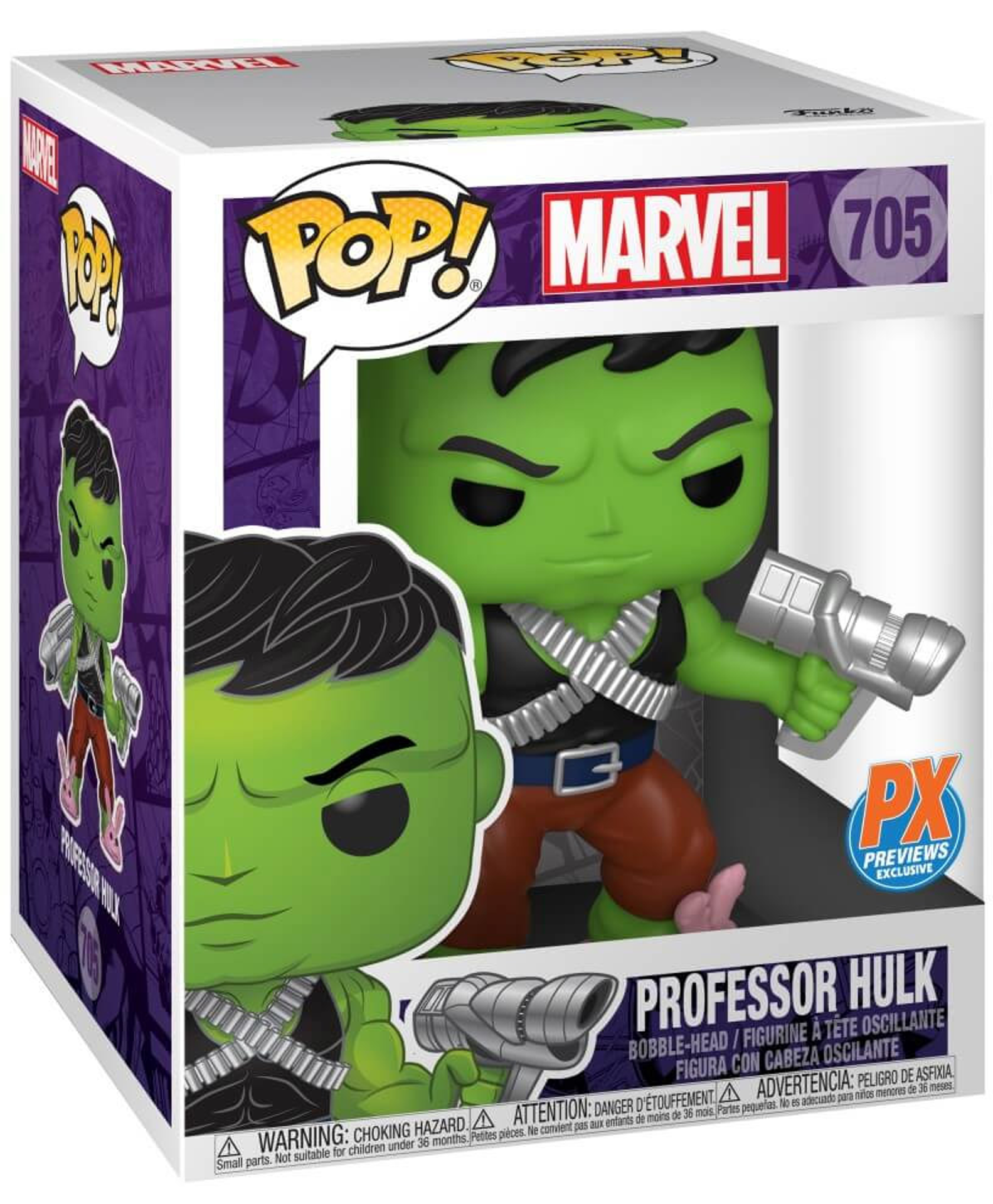 Funko Pop! Marvel: Professor Hulk (with GITD Chase) 6" Super Sized Pop! - US Exclusive - flash vidéo