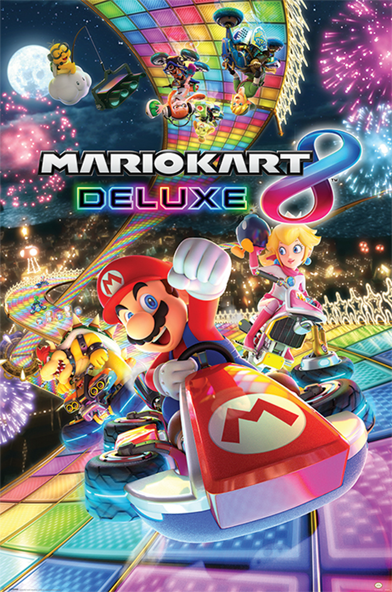 Super Mario Kart 8 Deluxe Maxi Poster - flash vidéo