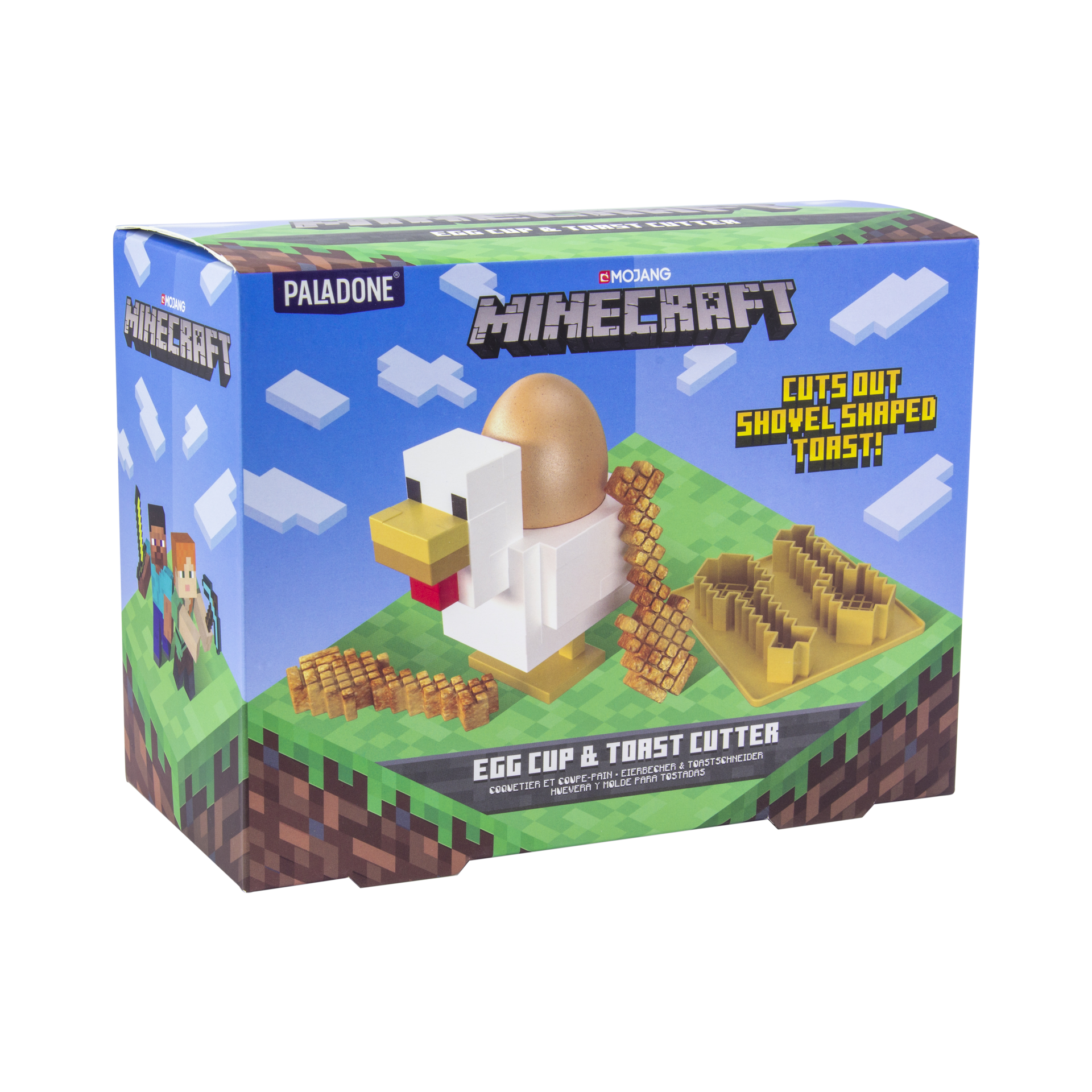 Minecraft - Coquetier en forme de poulet et moule à toast - flash vidéo