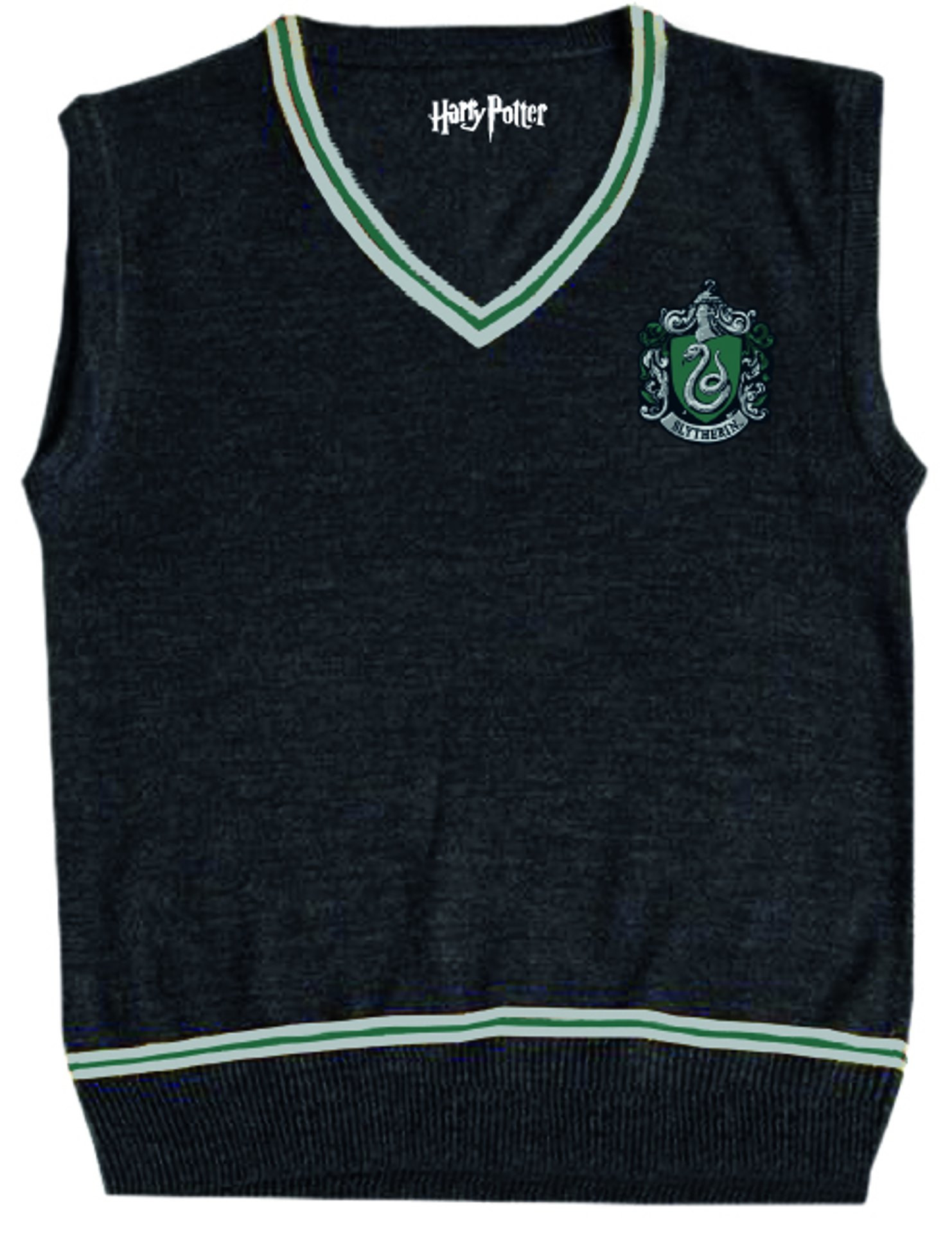 Harry Potter - Pull Noir sans Manches Hommes Serpentard - S