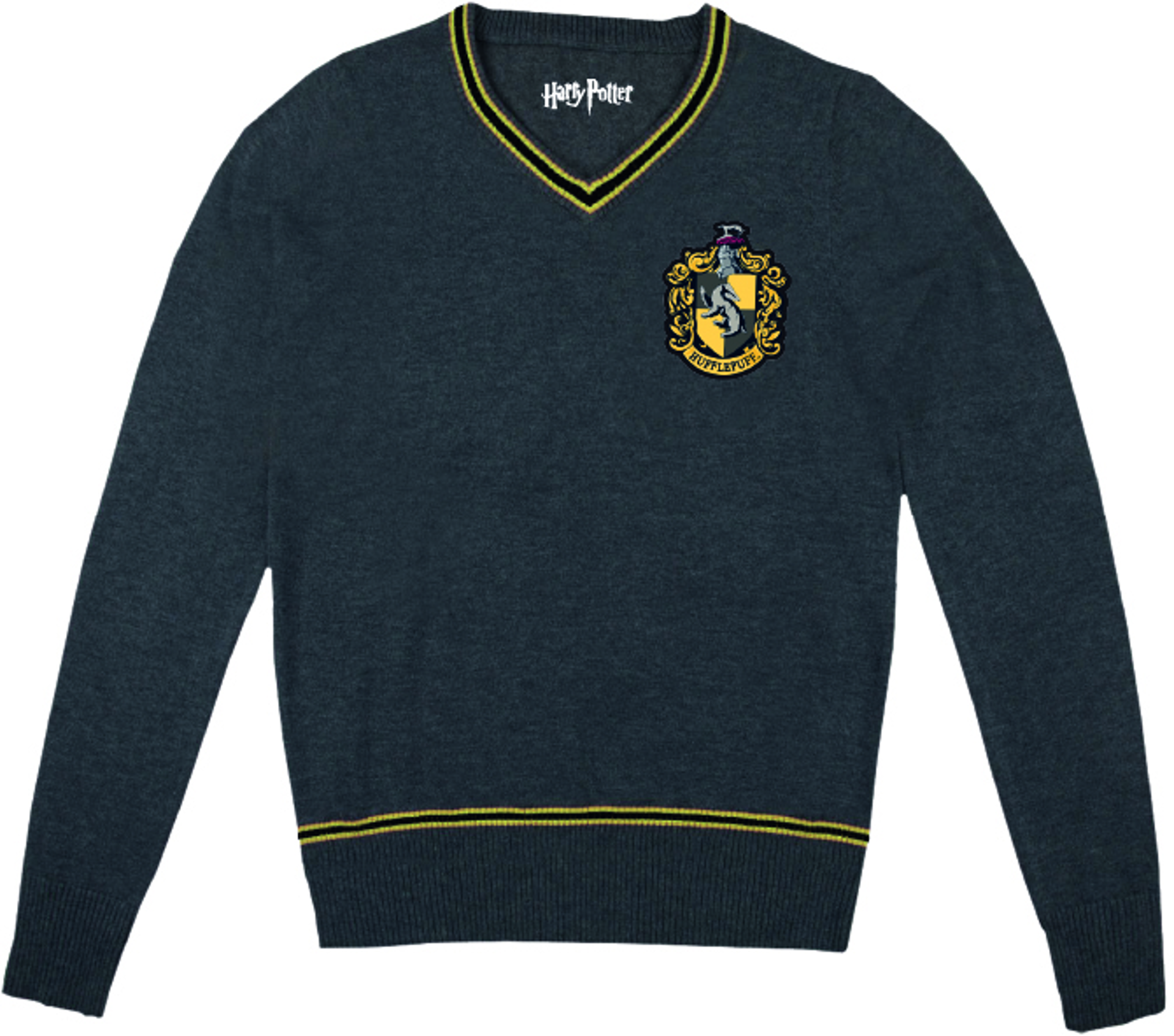 Harry Potter - Pull Anthracite Hommes Poufsouffle - XXS