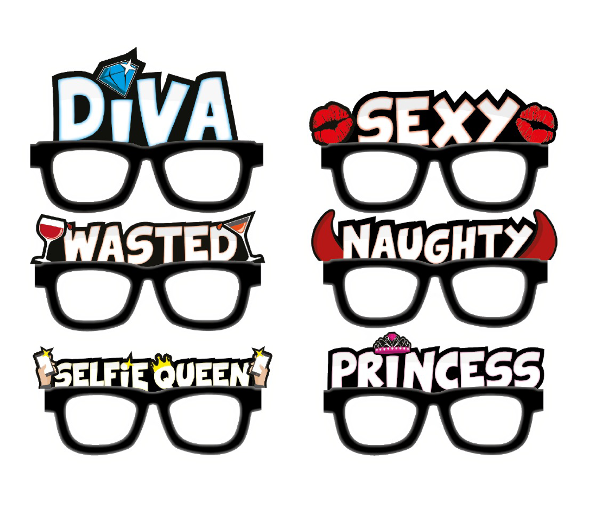Silly Specs - Lunette Déguisement "Girls Night Out"