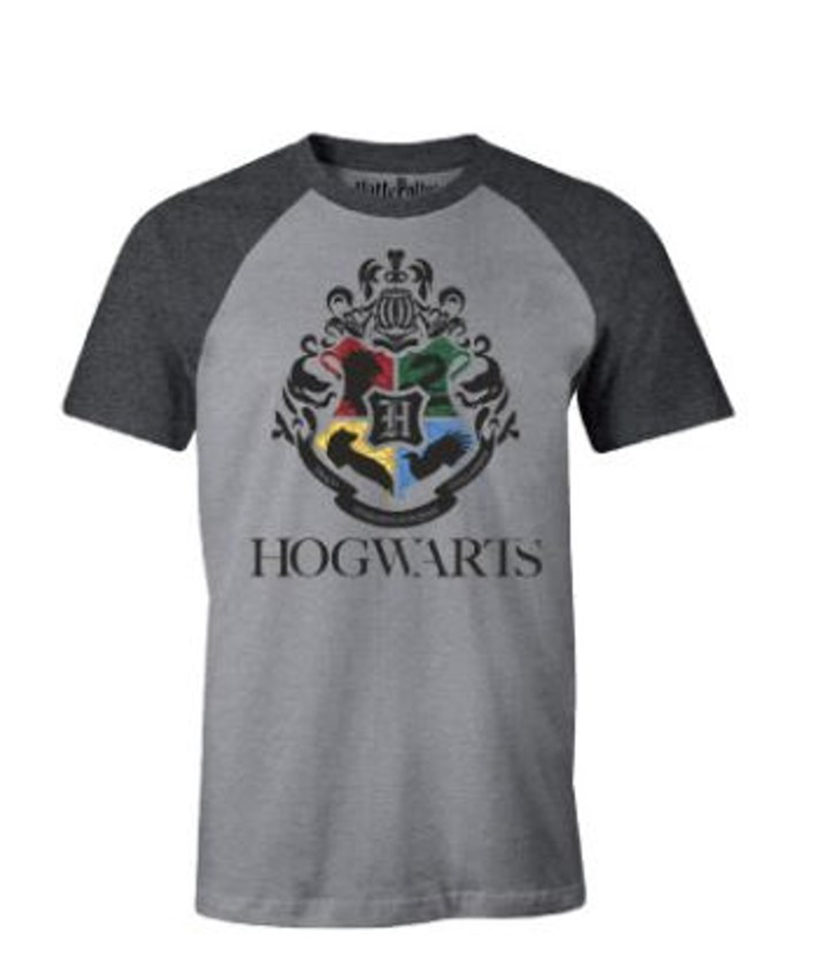 Harry Potter - T-Shirt Gris Chiné Poudlard Académique - XL