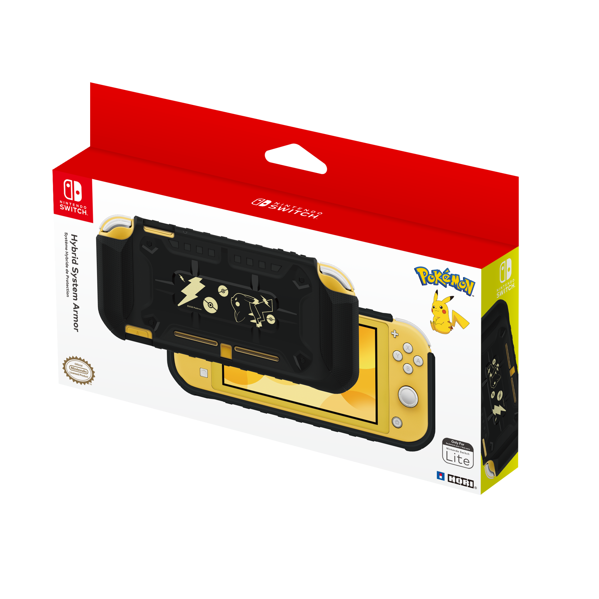 HORI - Nintendo Switch Lite Hybrid System Armor Pikachu Black & Gold Edition