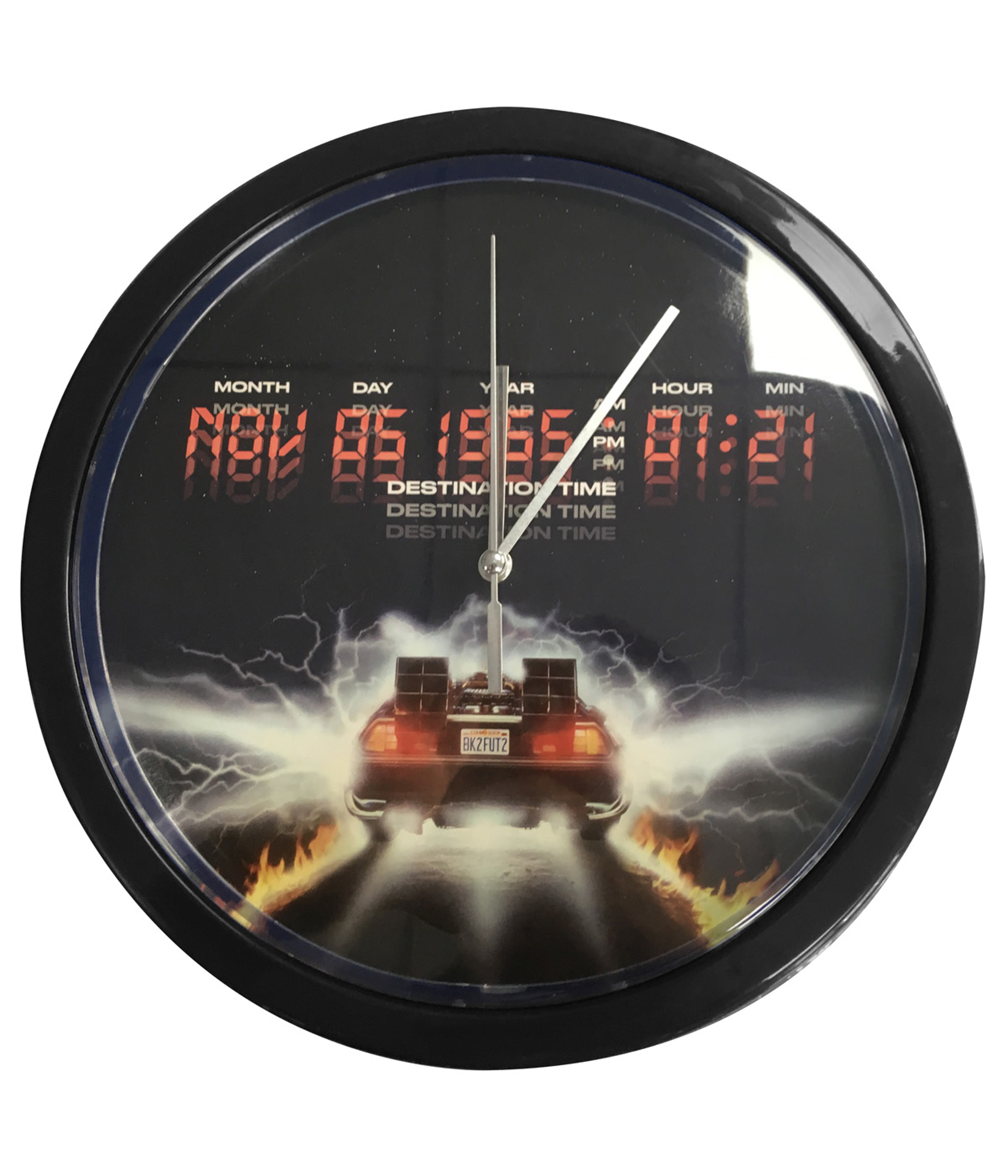 Retour vers le futur - Horloge murale avec cadre en métal