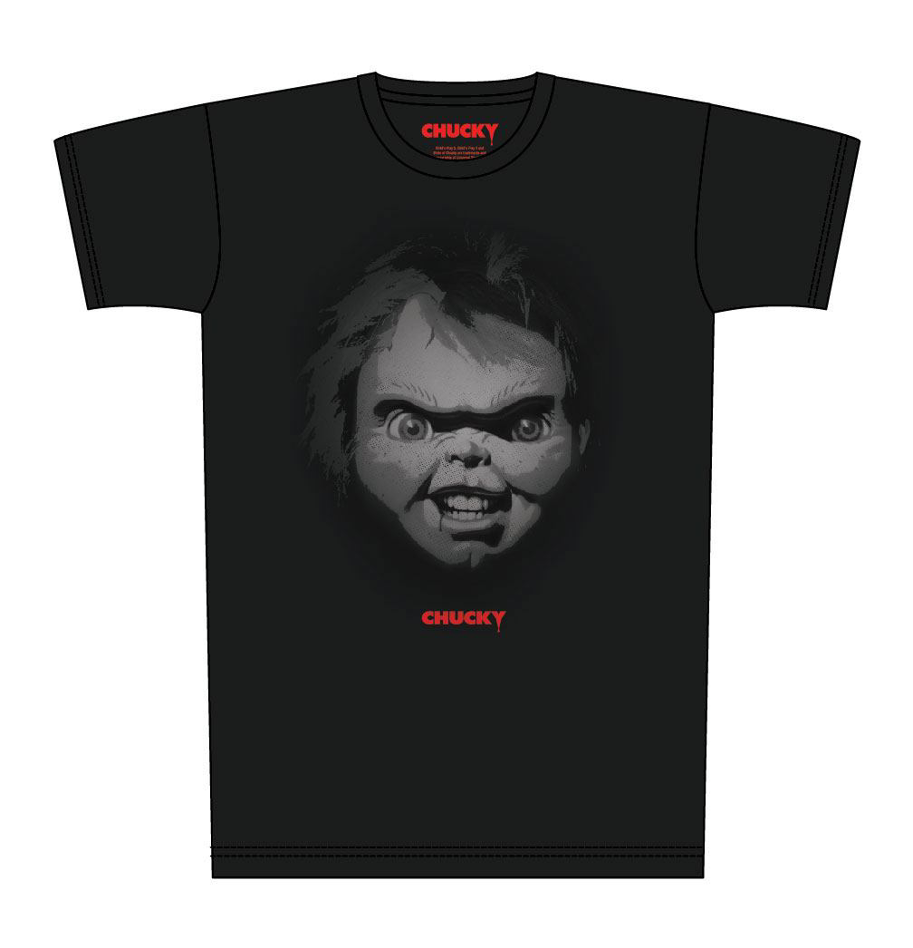 Chucky - T-Shirt Noir Portrait - S